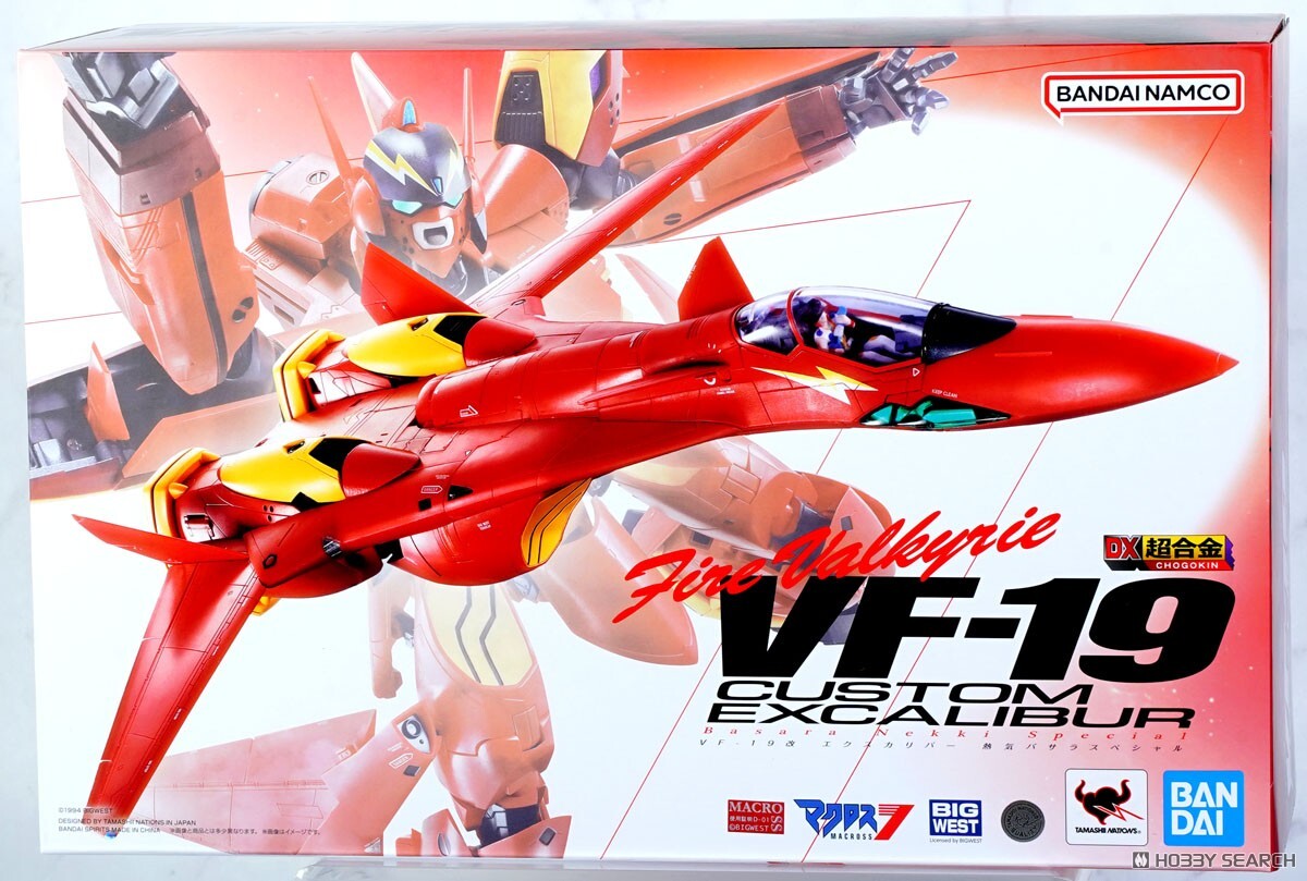 萬代 DX超合金 VF-19改 王者之劍 熱氣巴薩拉特規機 (火焰女武神) 超時空要塞7 完成品