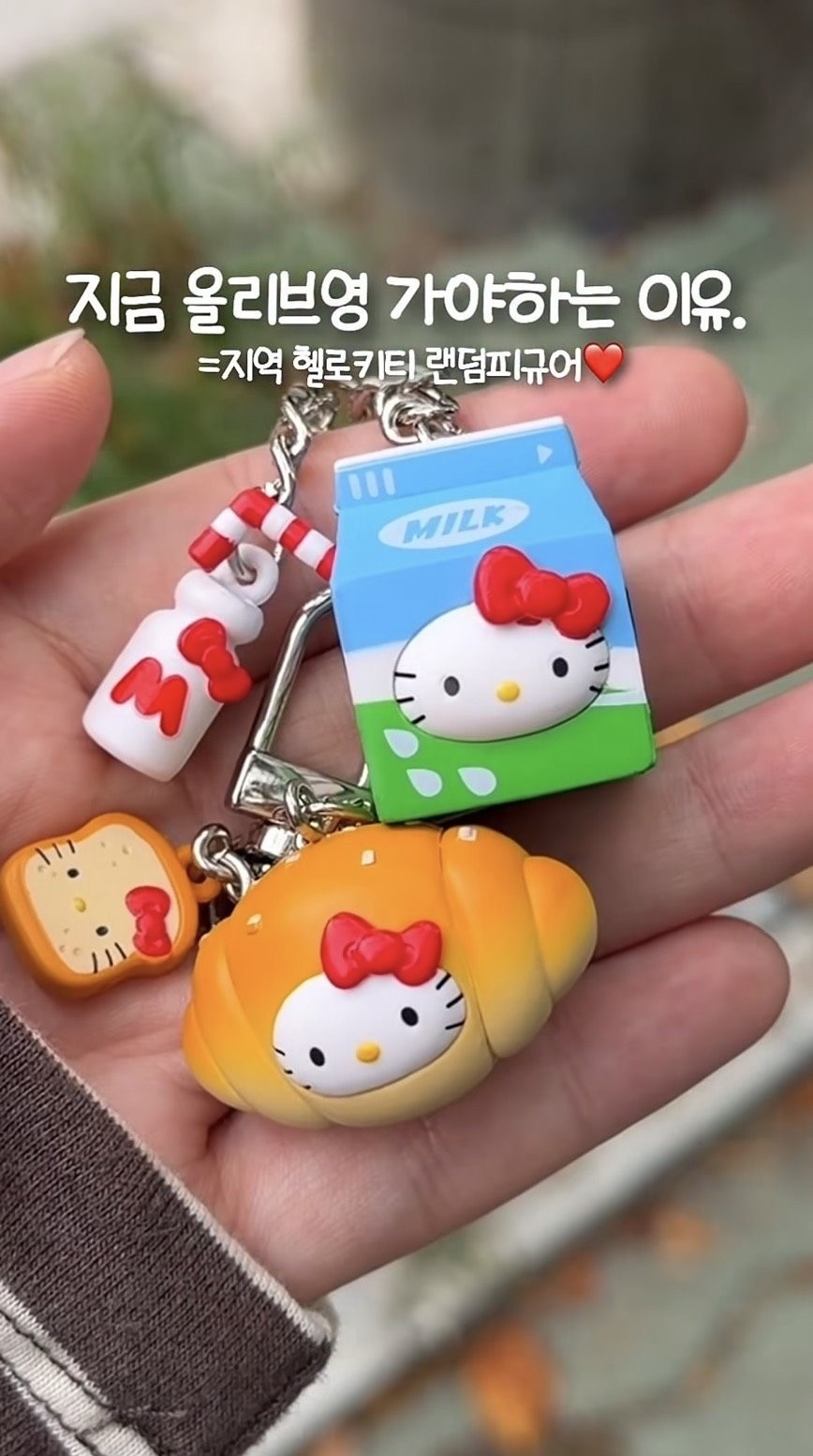 【Luxury】 Olive Young X 三麗鷗 聯名 Hello Kitty 限定 公仔 吊飾 盲盒 隨機 食物 韓國限定 限量