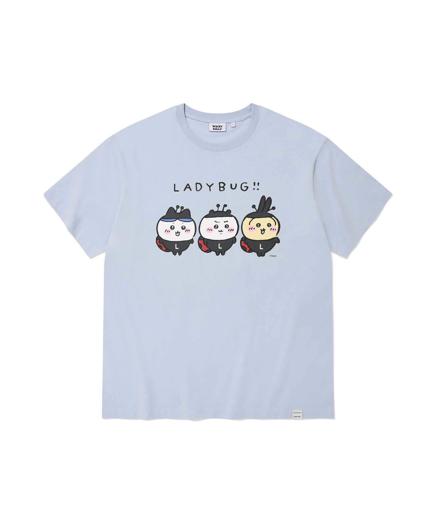 【韓國預購】ZKR090206 Wacky WiLLy × Chiikawa 瓢蟲圖案短袖上衣