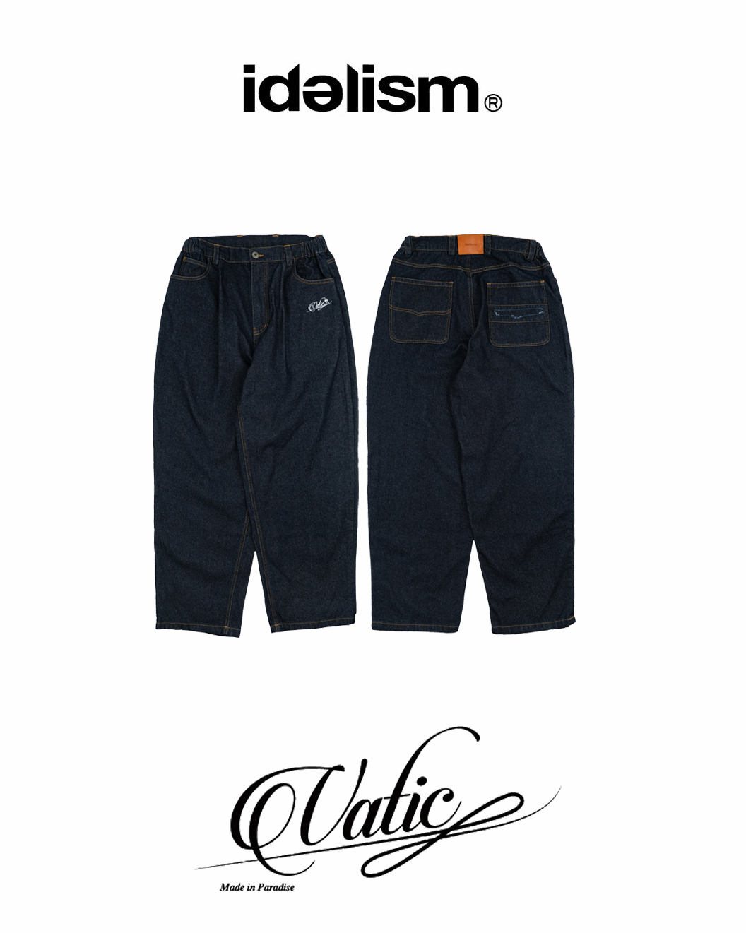 idealism × Vatic 原色丹寧牛仔褲｜IDVT Raw Denim（26SS）