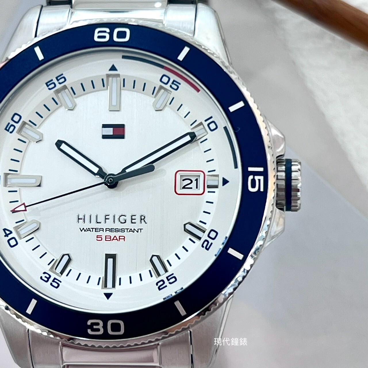 【Tommy Hilfiger】 銀曜蔚藍紳士腕錶1792227 42mm 現代鐘錶