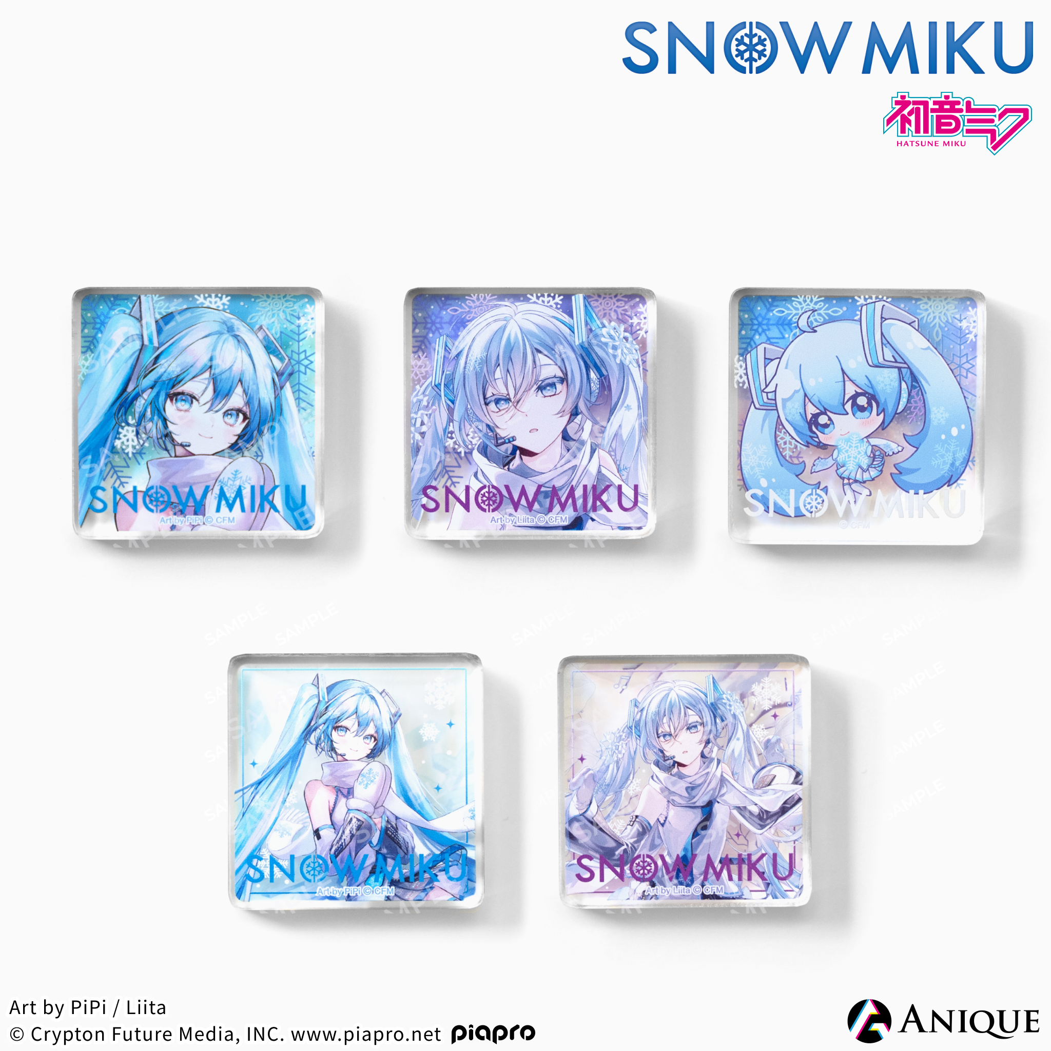 《雪未來》隨機迷你壓克力磚（全5種）
