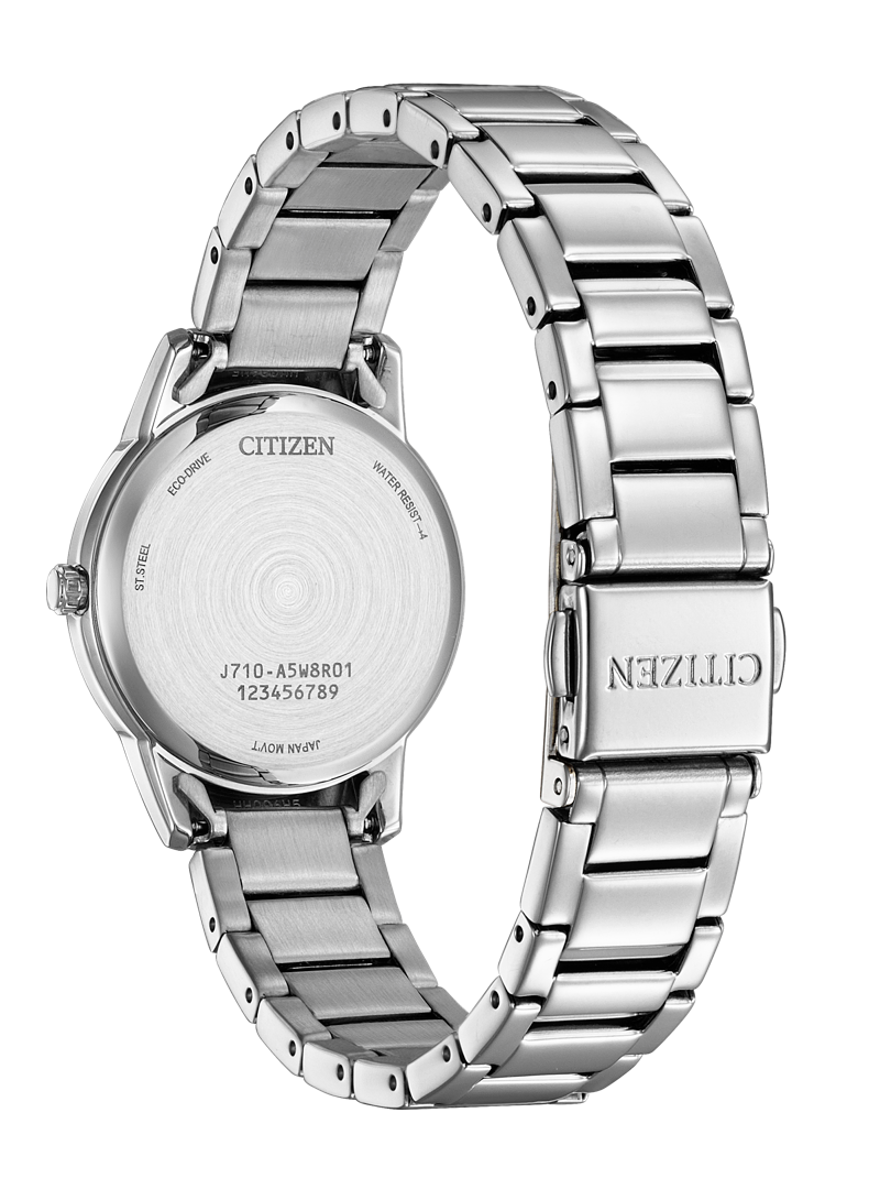 萬年鐘錶 - Citizen 星辰錶 LADYS系列 淡粉面盤經典光動能女錶 FE1241-71Z 錶徑29.4MM