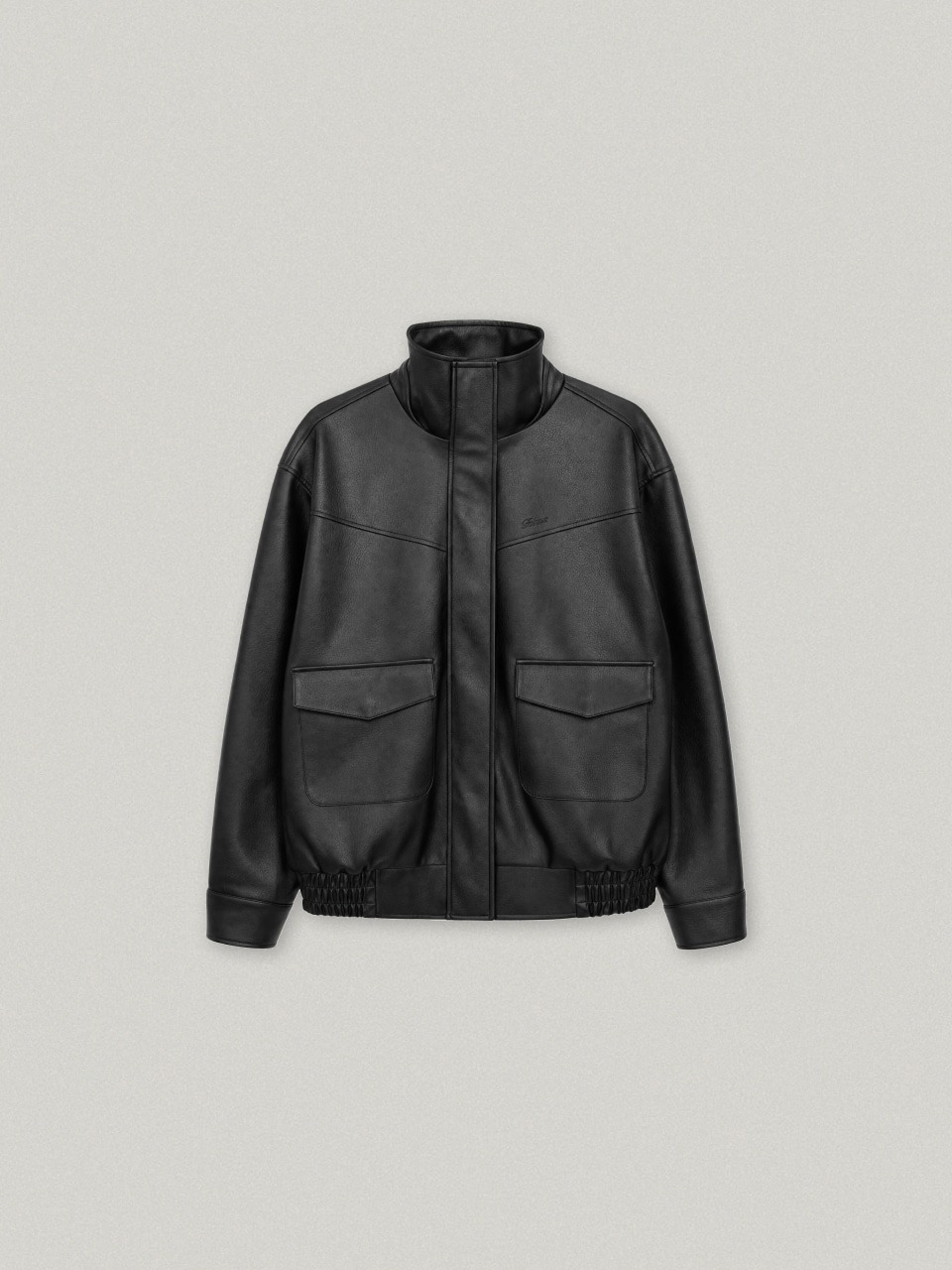 FOLNUA NOBLINE HIGH NECK LEATHER JACKET