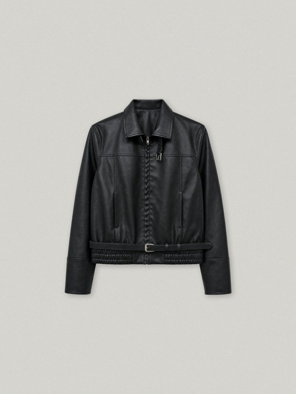 FOLNUA NORTON CROP LEATHER JACKET