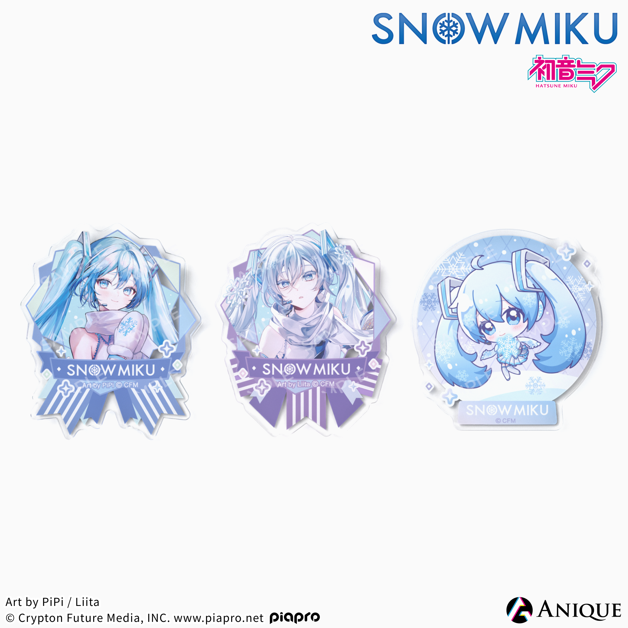 《雪未來》壓克力徽章