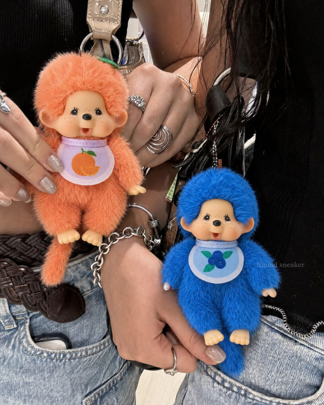 <國外限定🫧> 繽紛水果泡泡糖 蒙奇奇 Monchhichi Fruit Mini Plushie  毛茸茸 吊娃