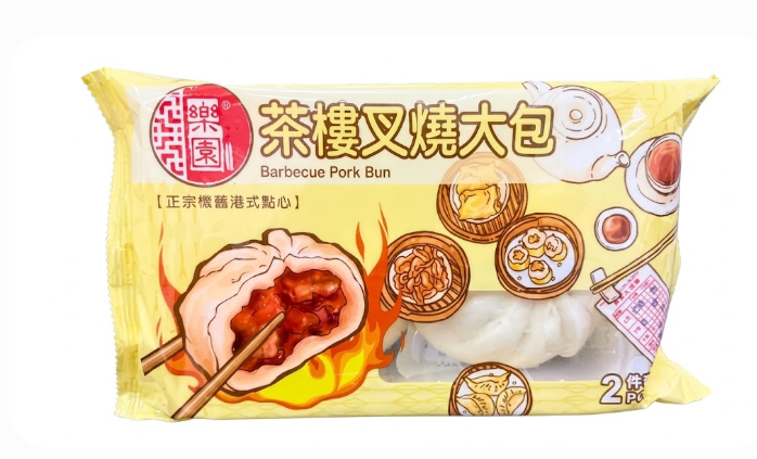 樂園 茶樓叉燒大包 (兩件裝)