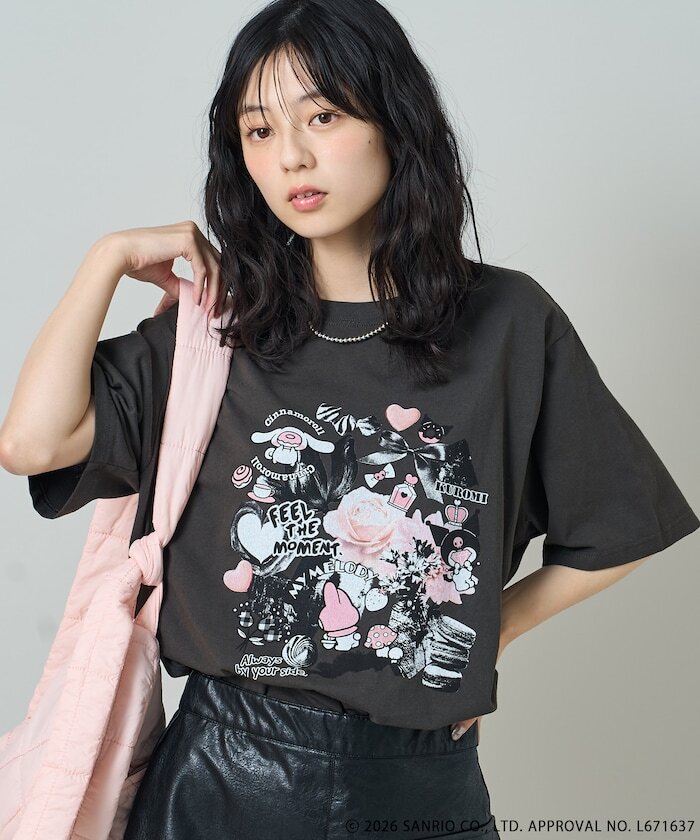 🇯🇵 SANRIO X Freak's Store 三麗鷗家族 大耳狗 酷洛米 美樂蒂 復古拼貼印花 短T 短袖 女款 / 預購