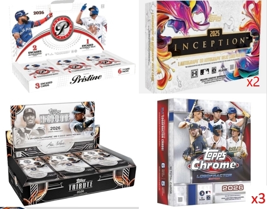 Topps Tribute/Inception/Pristune/Logofractor 共7Box Mix選隊團 M103