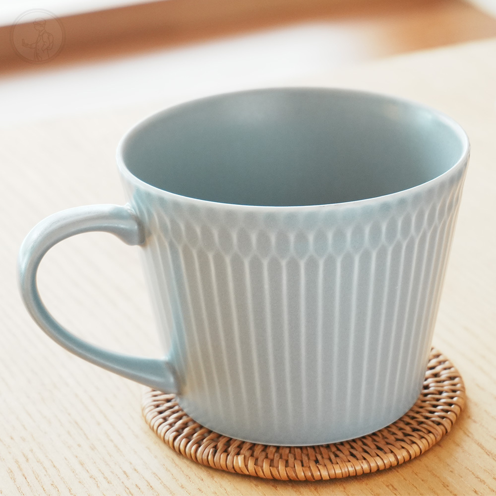 美濃燒 小田陶器 青灰色 馬克杯 370ml