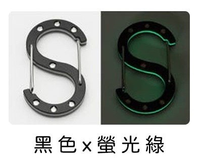 日本OUROBOROS DURA GLOW 金屬夜光登山扣/日本製造