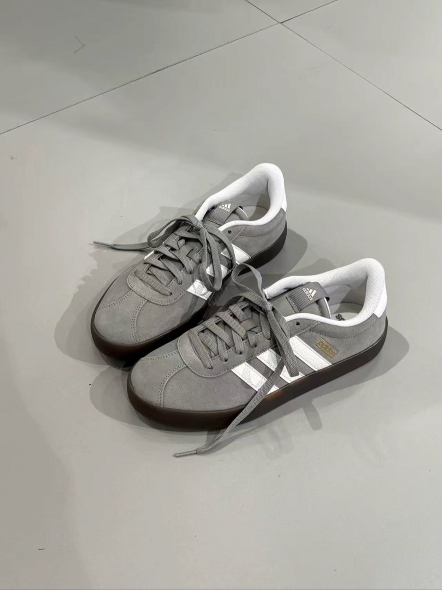 ADIDAS VL COURT 3.0復古灰綠 麂皮 德訓鞋