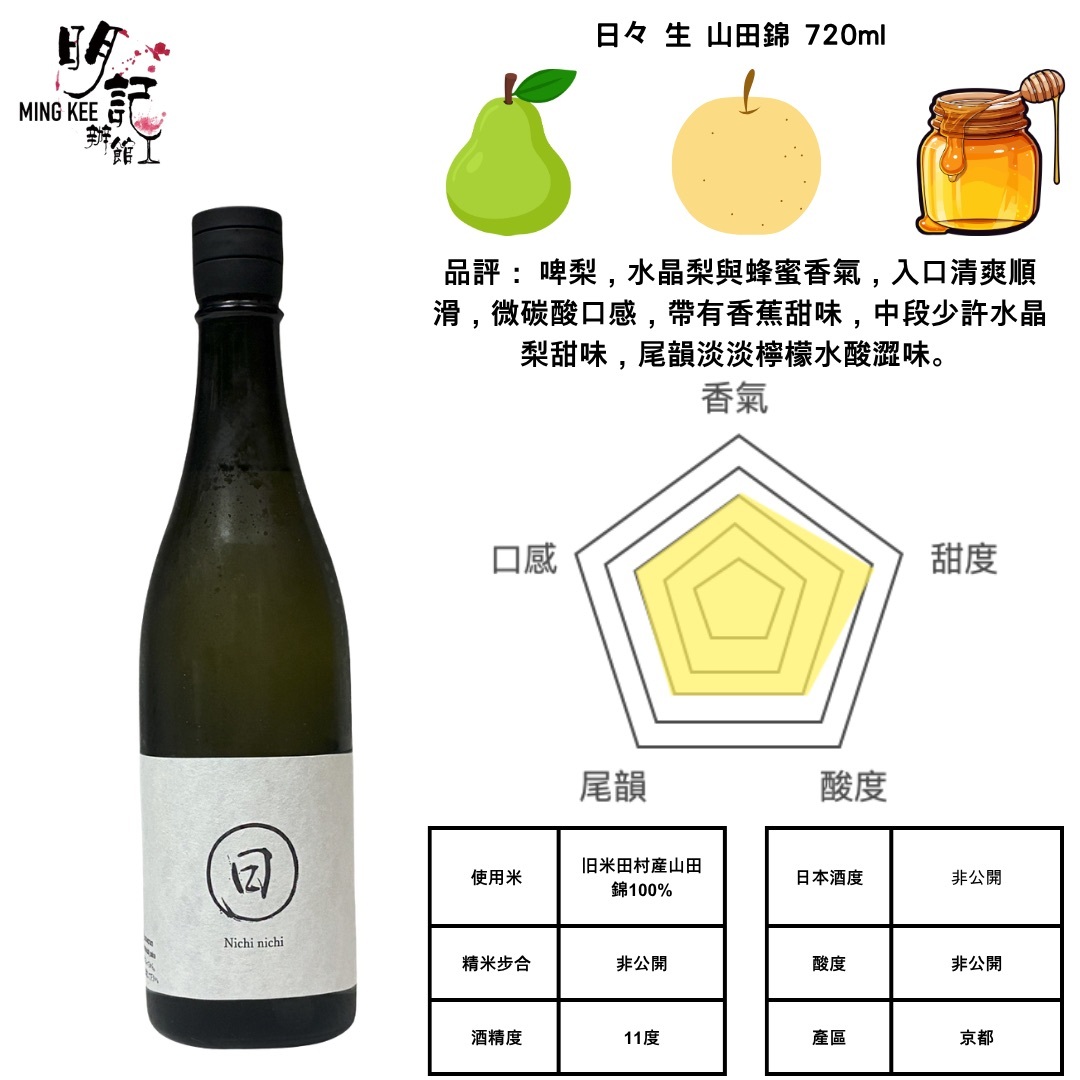 日々 生 山田錦 720ml