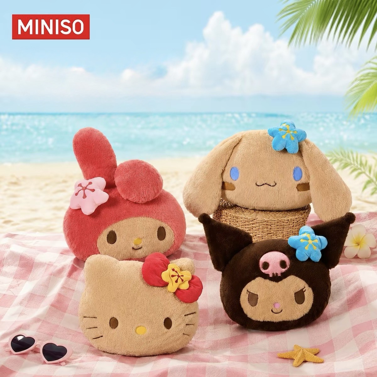 正版授權 SANRIO 三麗鷗 黑皮 HELLO KITTY 毛絨 抱枕 靠枕