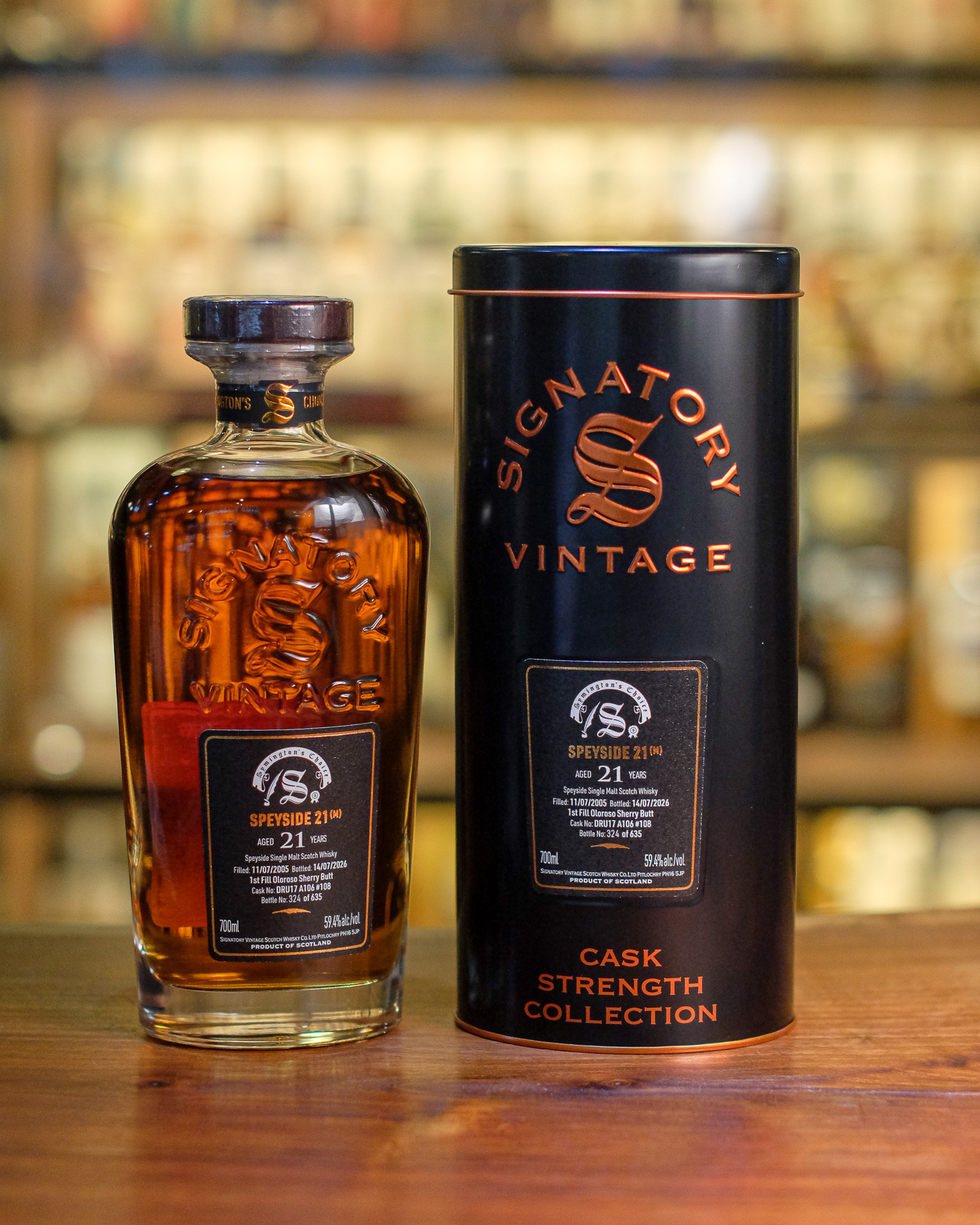 Speyside (M) 2005/2026 21YO 1st Fill Oloroso Sherry Butt #108 59.4% Signatory Vintage