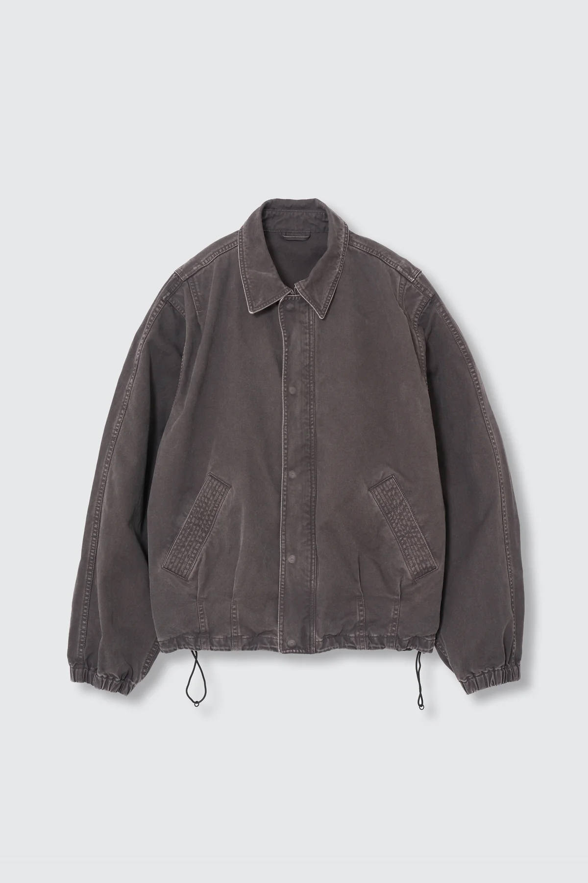 YOKE GARMENT-DYE BALLON SILHOUETTE BLOUSON (2COL)