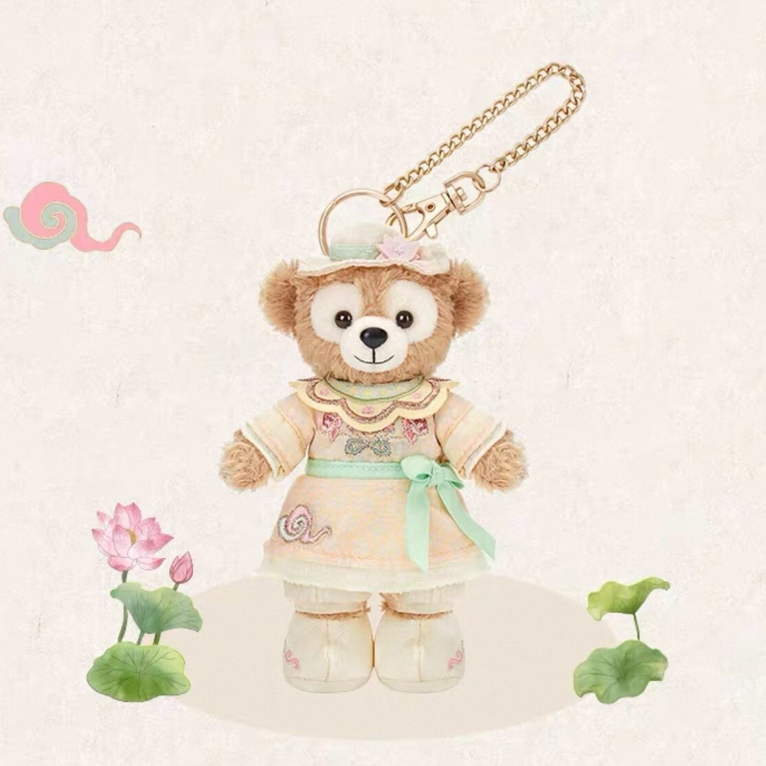 達菲 Duffy 和朋友們 小小奇遇記系列 達菲 Duffy 造型 鑰匙圈 吊飾 -上海迪士尼樂園