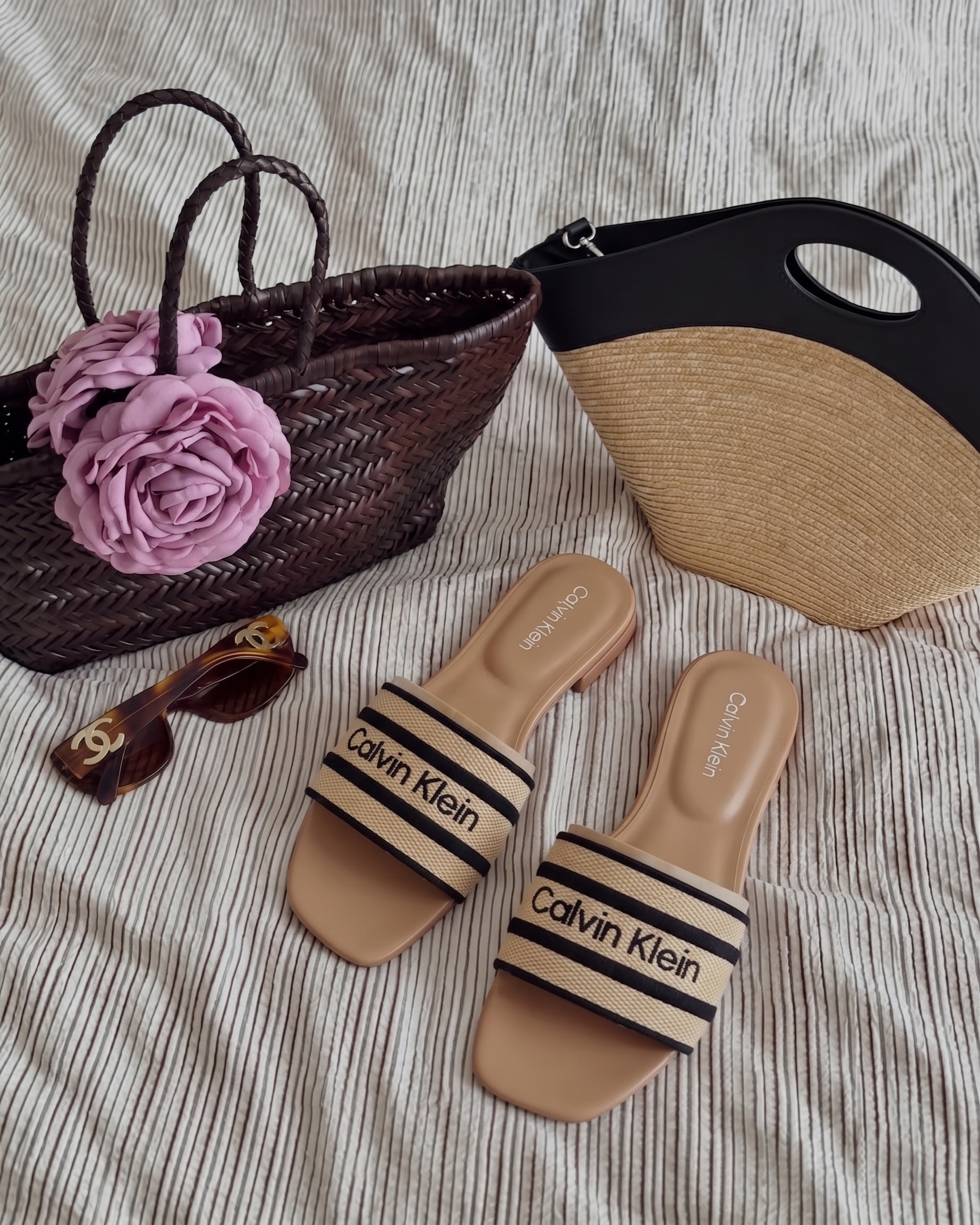 Calvin Klein Kendell Sandals 編織鞋 涼鞋 拖鞋 兩色