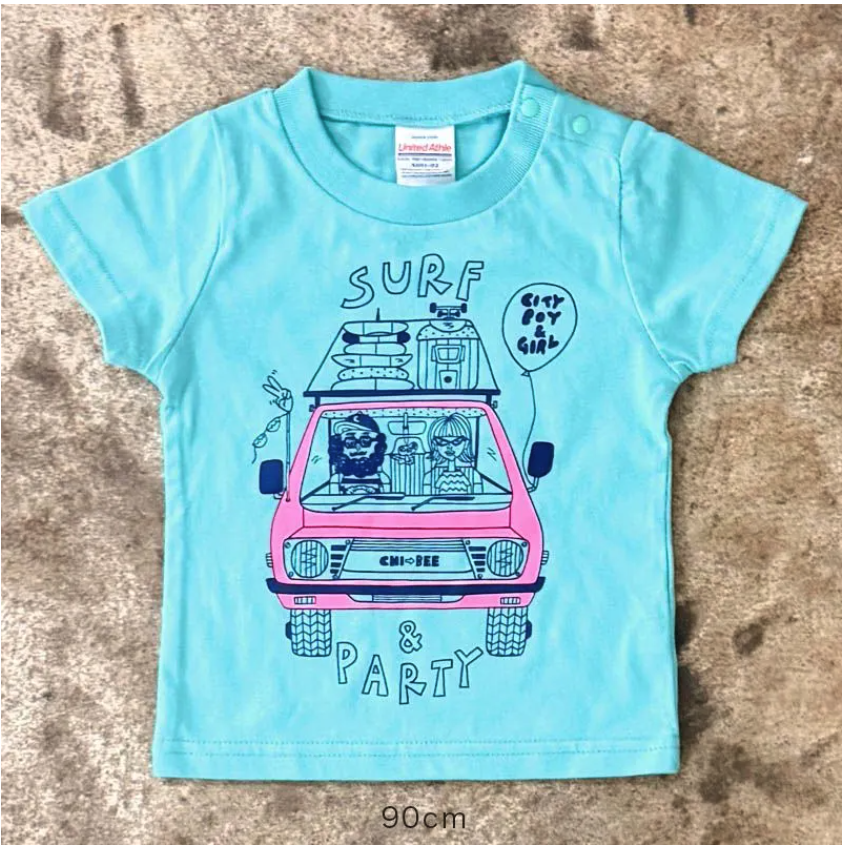 日本ChiBee Nelson SURF KID插畫短Ｔ