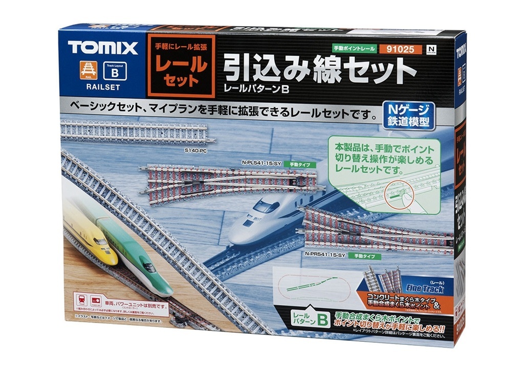 Tomix 91025 N Scale Track set siding set (Track pattern B)