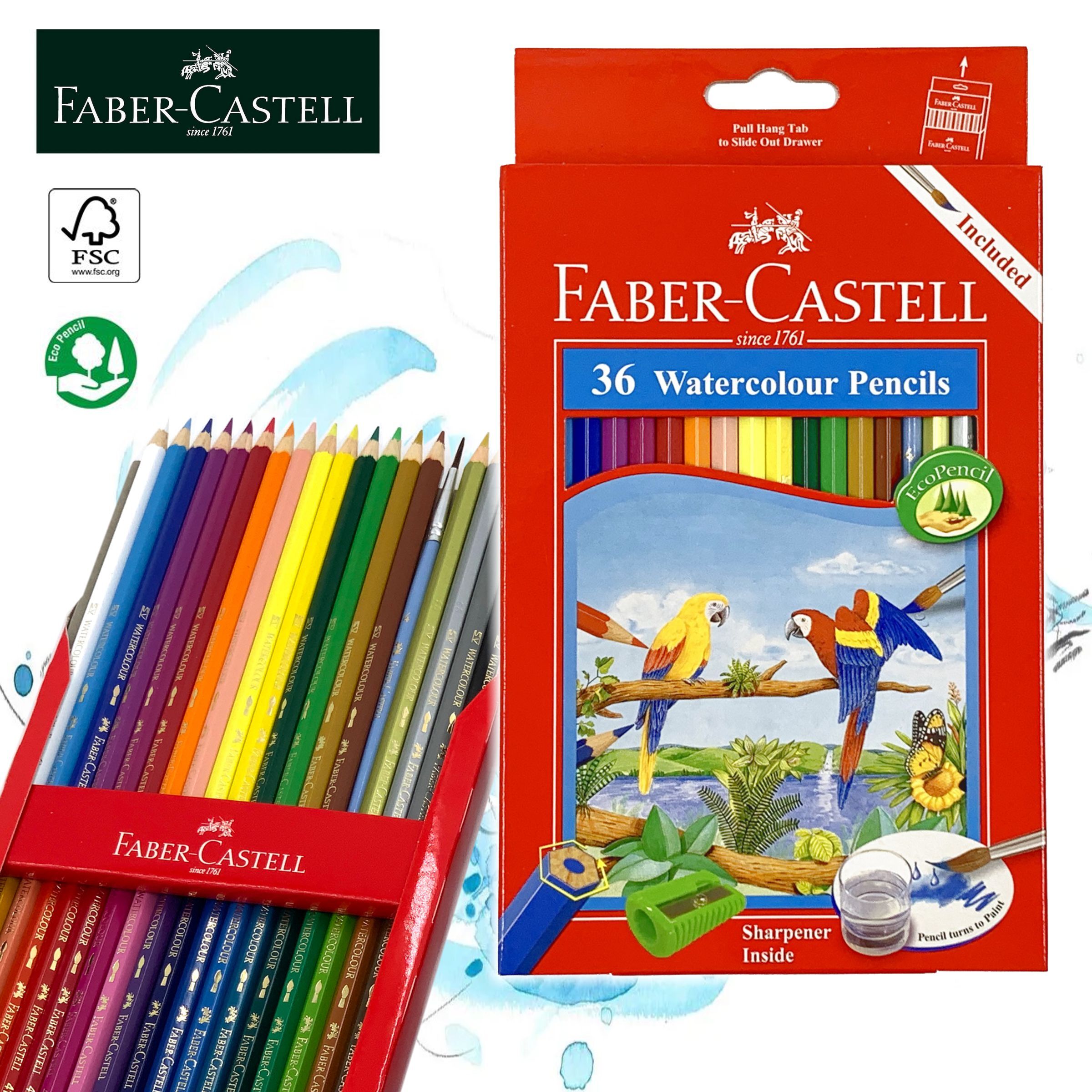 German 36 Watercolour pencil Parrot (paper box) #114466《Original Authorized》