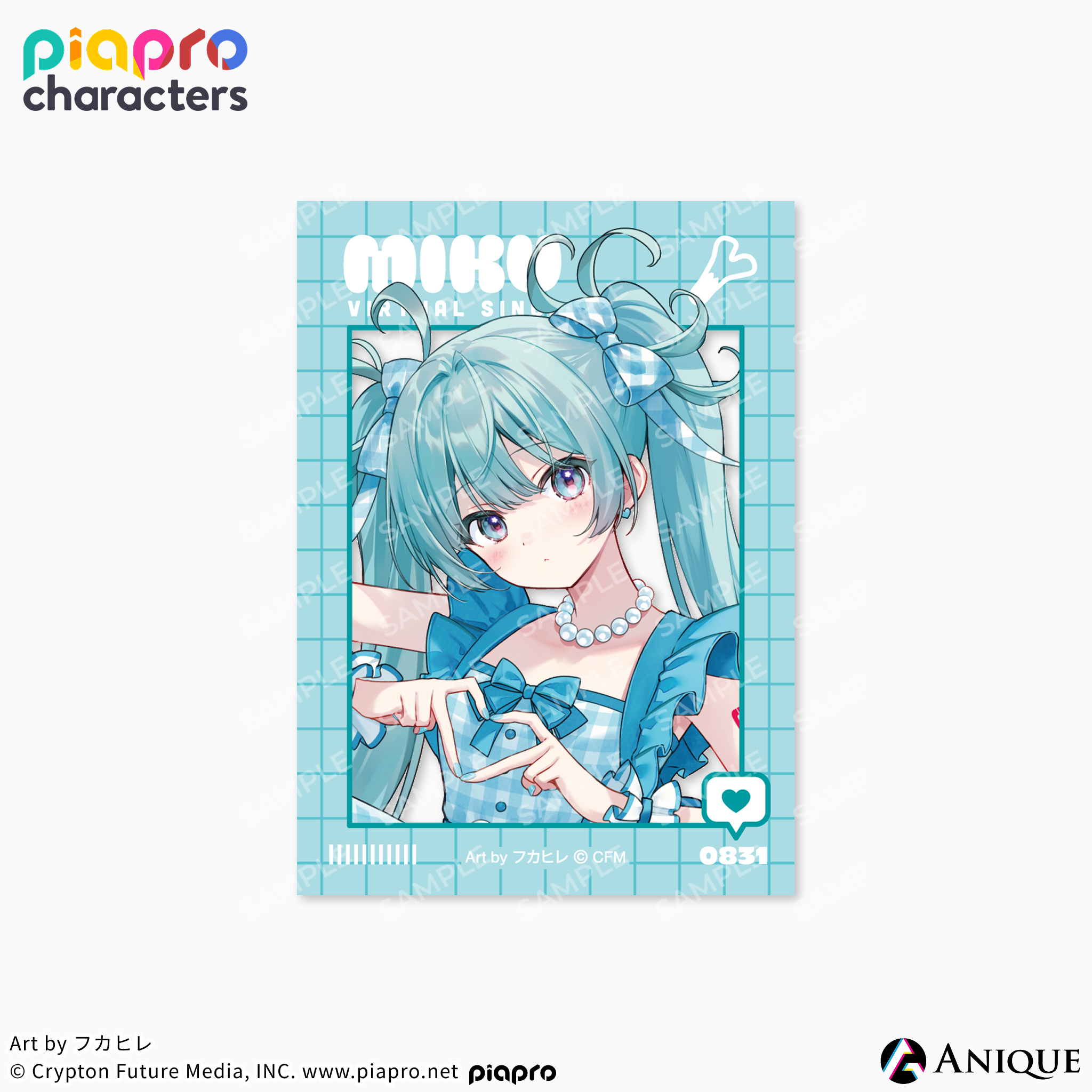 《Piapro Characters》【Flower*Retro Look】 貼紙