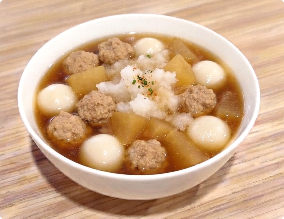 麻糬肉丸蘿蔔泥