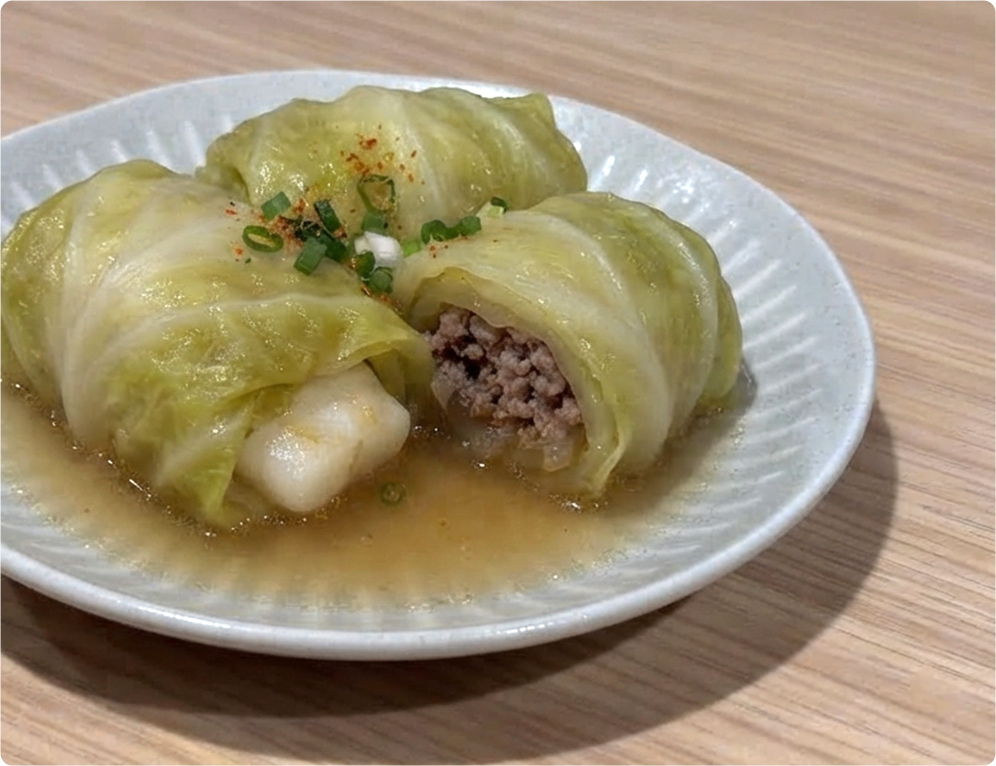 麻糬高麗菜捲