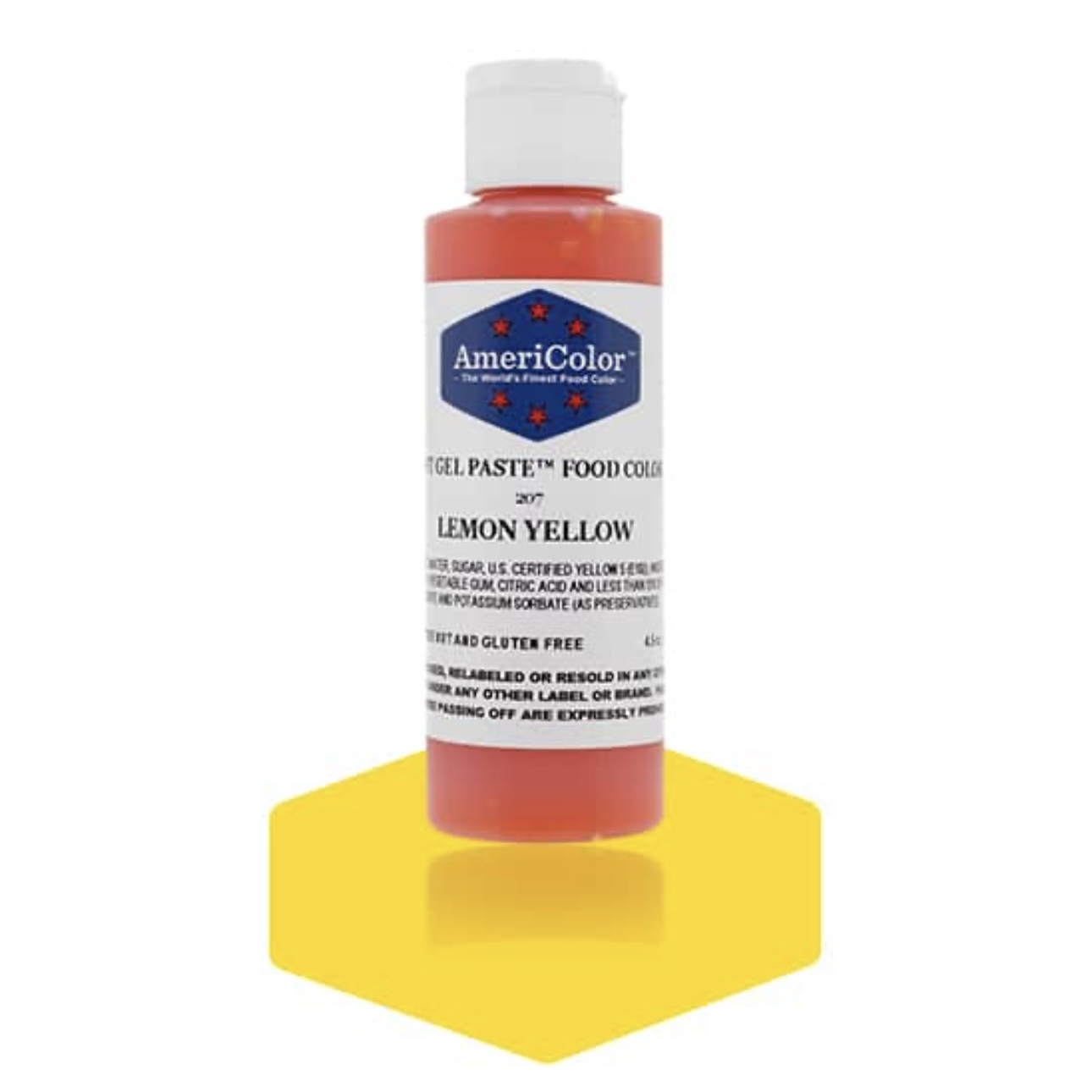 AmeriColor Soft Gel Paste Food Colour Lemon Yellow 128g