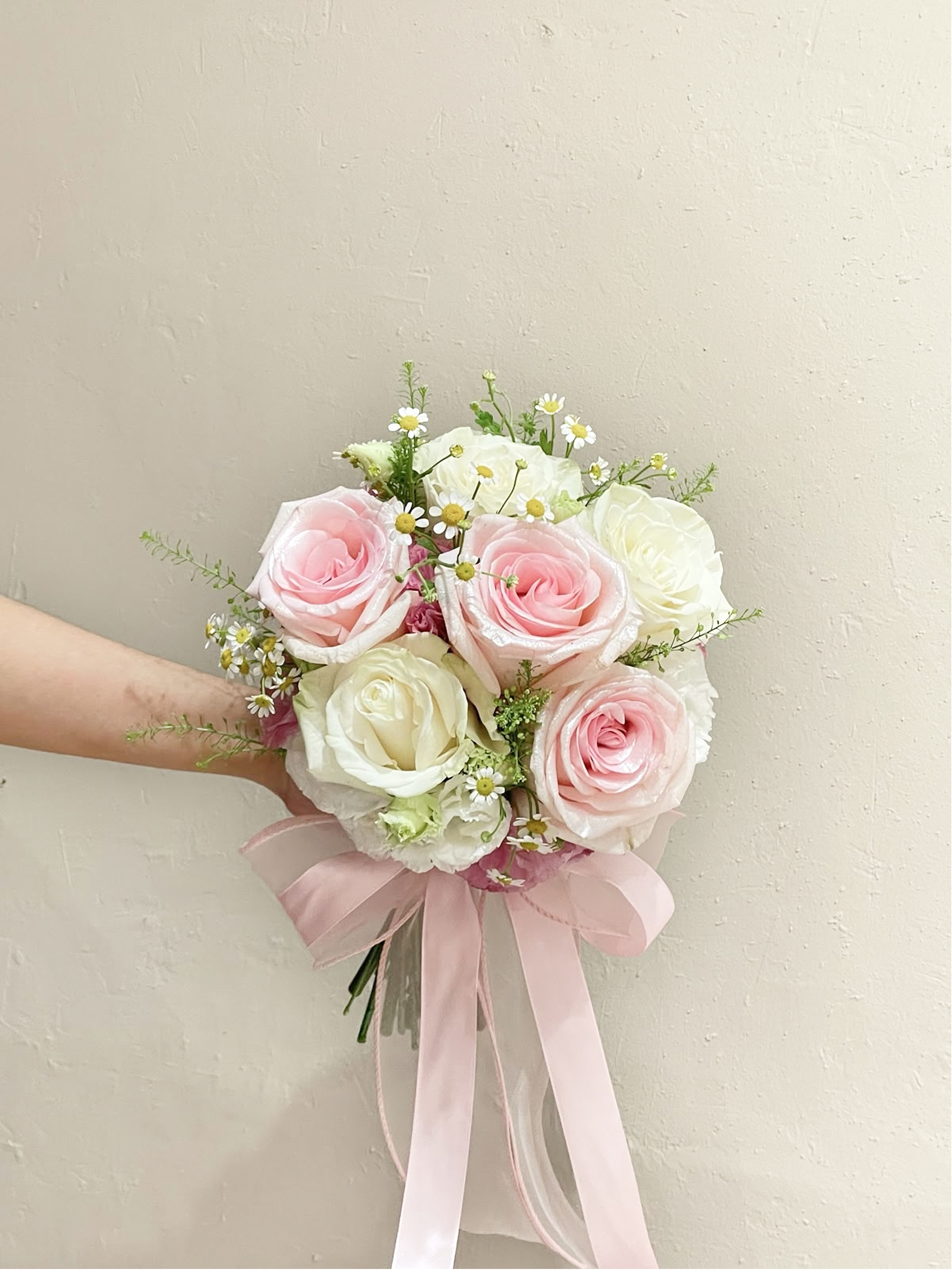 【設計師款】經典圓形 鮮花捧花 S