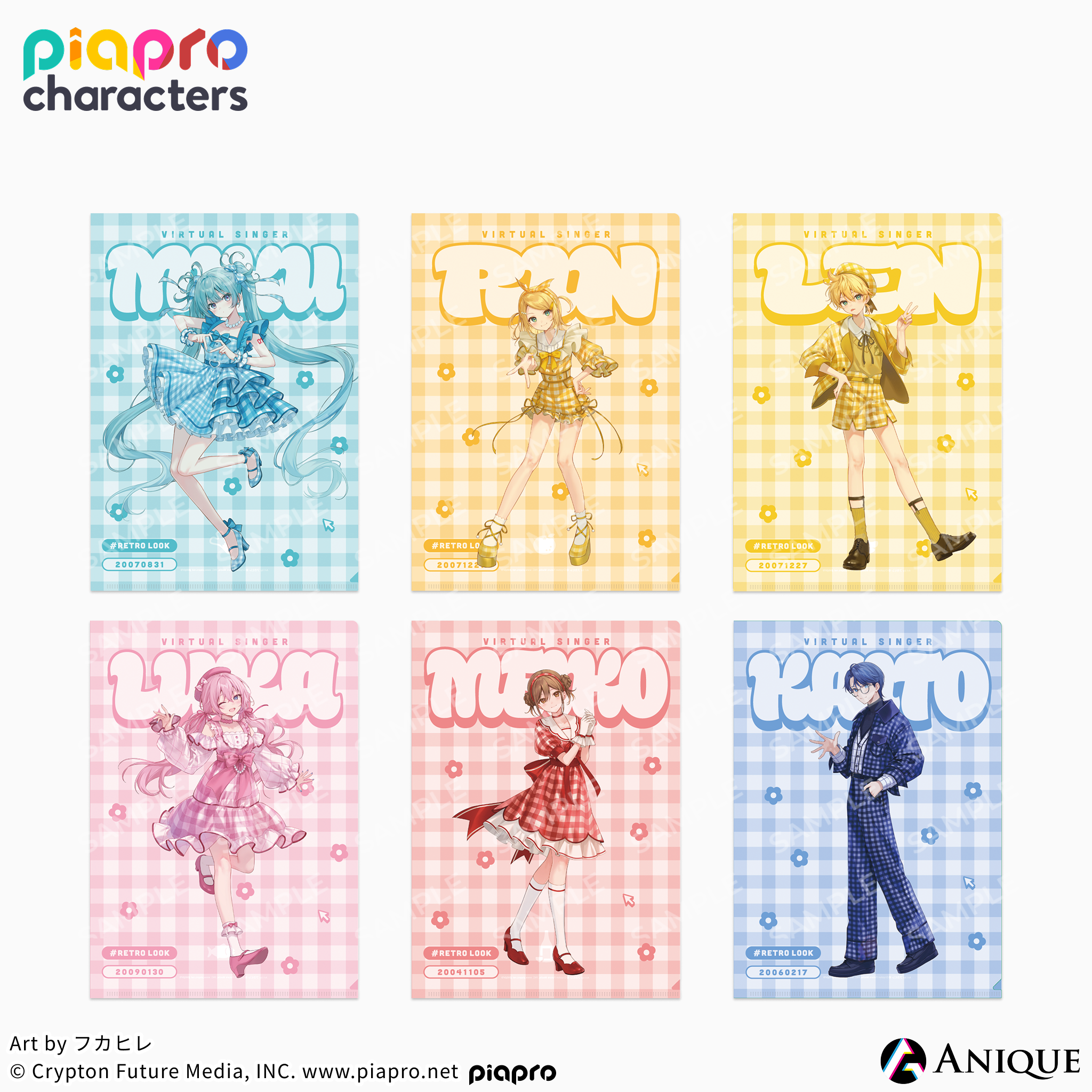 《Piapro Characters》【Flower*Retro Look】 L型資料夾