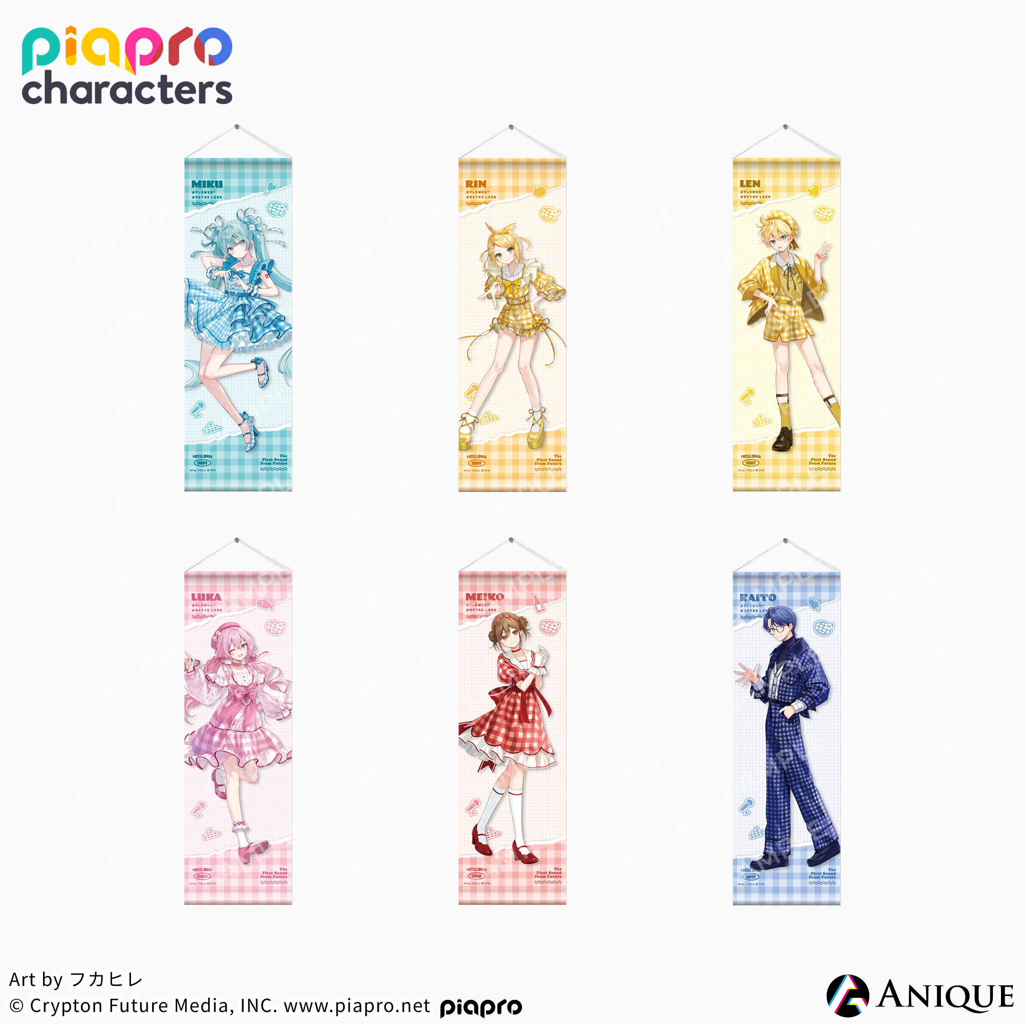 《Piapro Characters》【Flower*Retro Look】掛軸