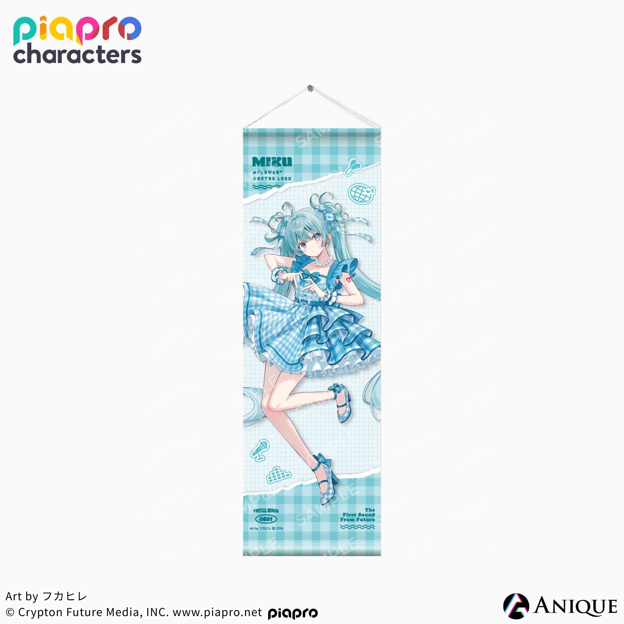 《Piapro Characters》【Flower*Retro Look】掛軸