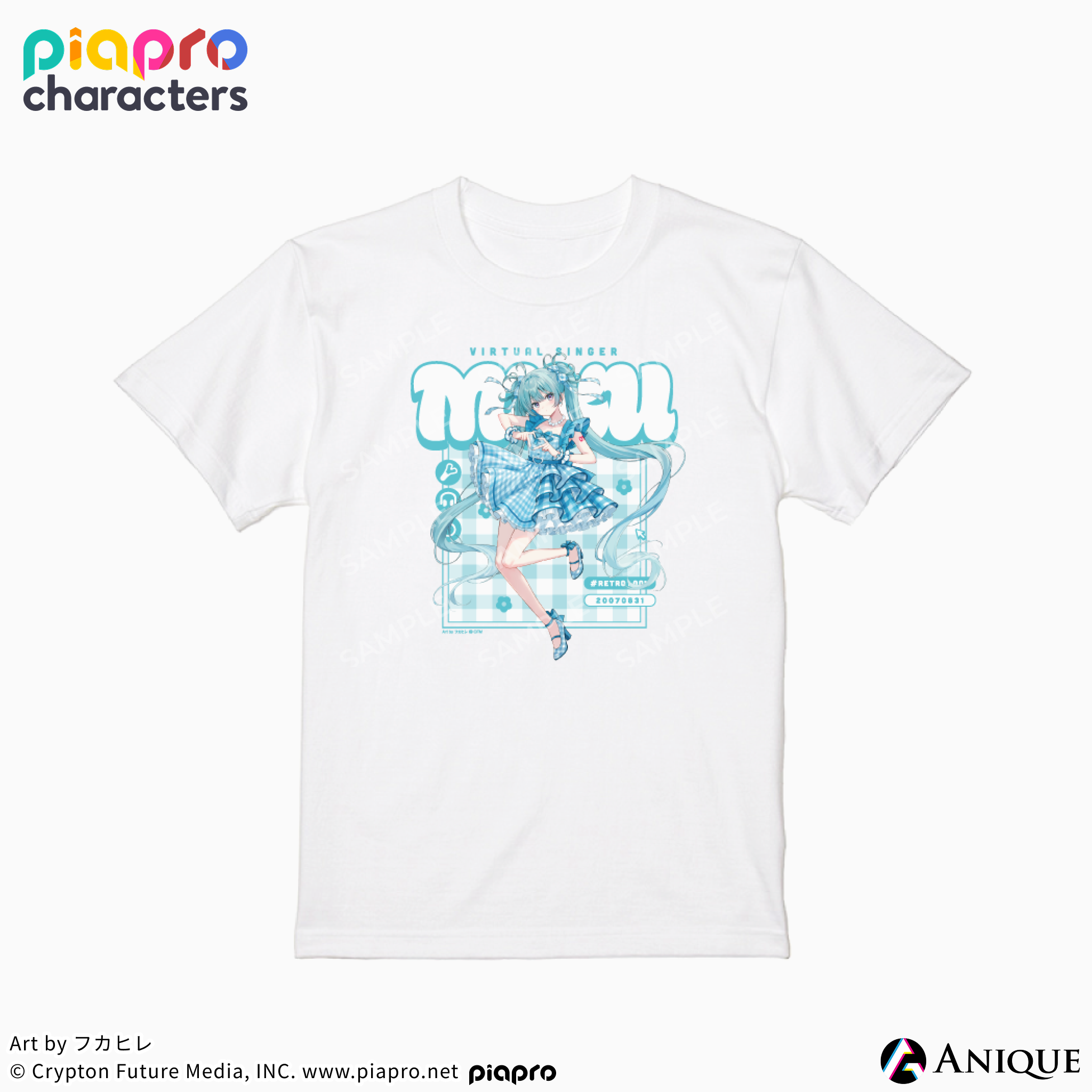 《Piapro Characters》【Flower*Retro Look】T恤