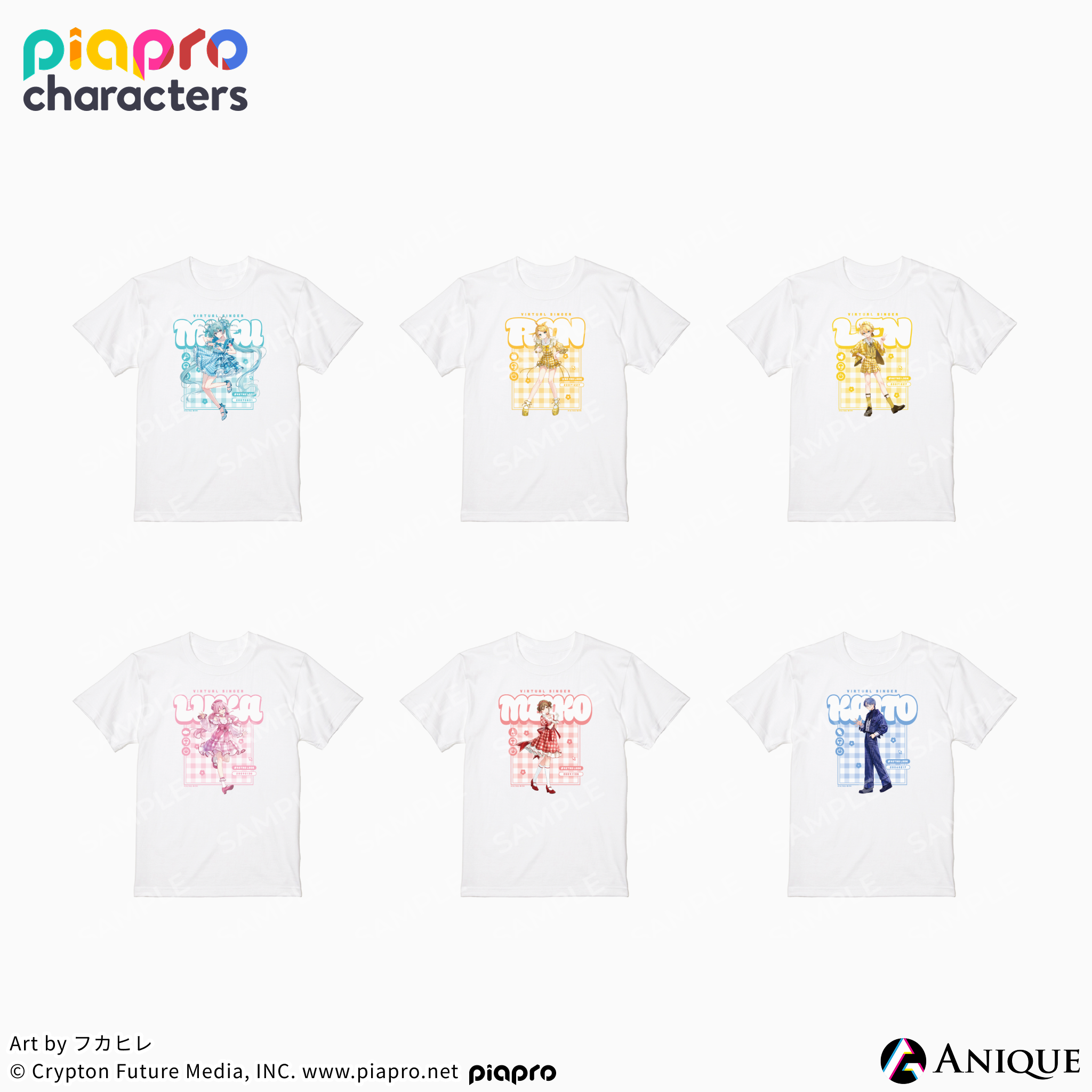 《Piapro Characters》【Flower*Retro Look】T恤