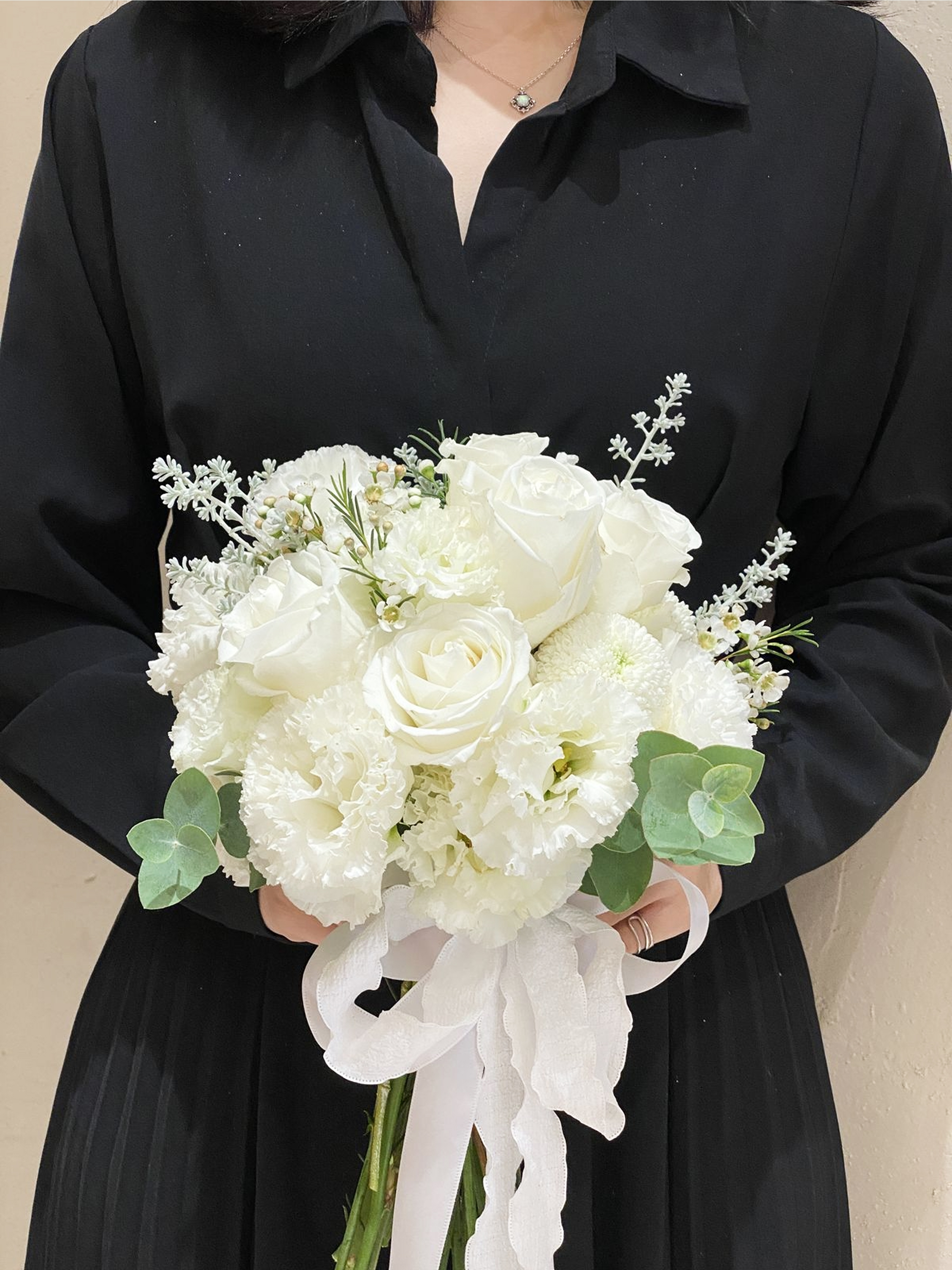 【設計師款】經典圓形 鮮花捧花 M