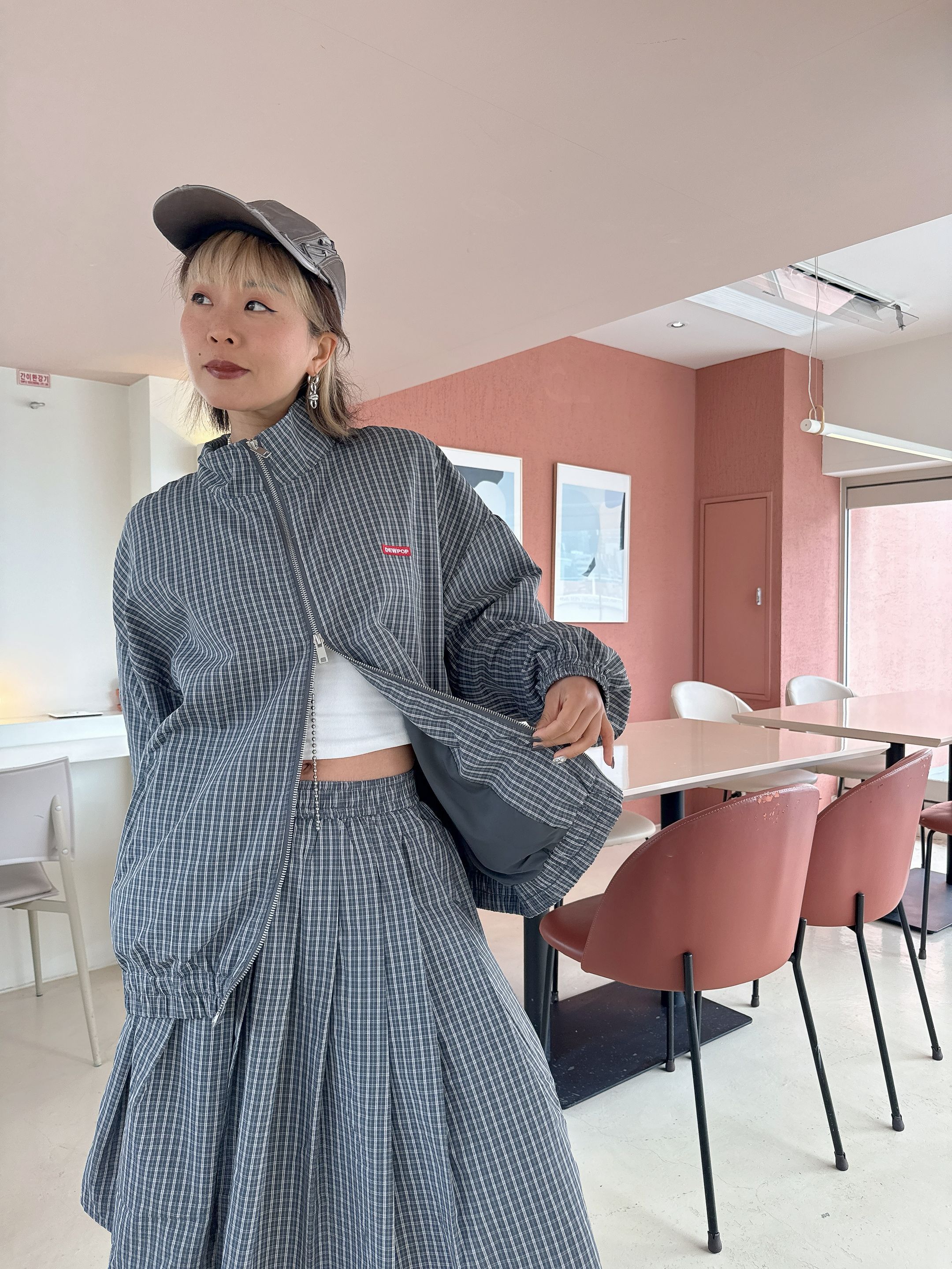 Classic checked jacket