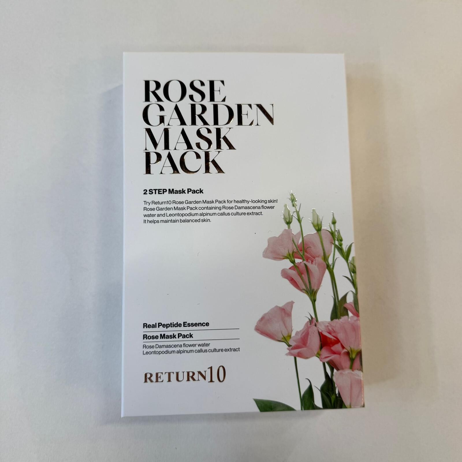 關鍵字CC6 – Rose Garden mask pack 2 step mask 優惠$128