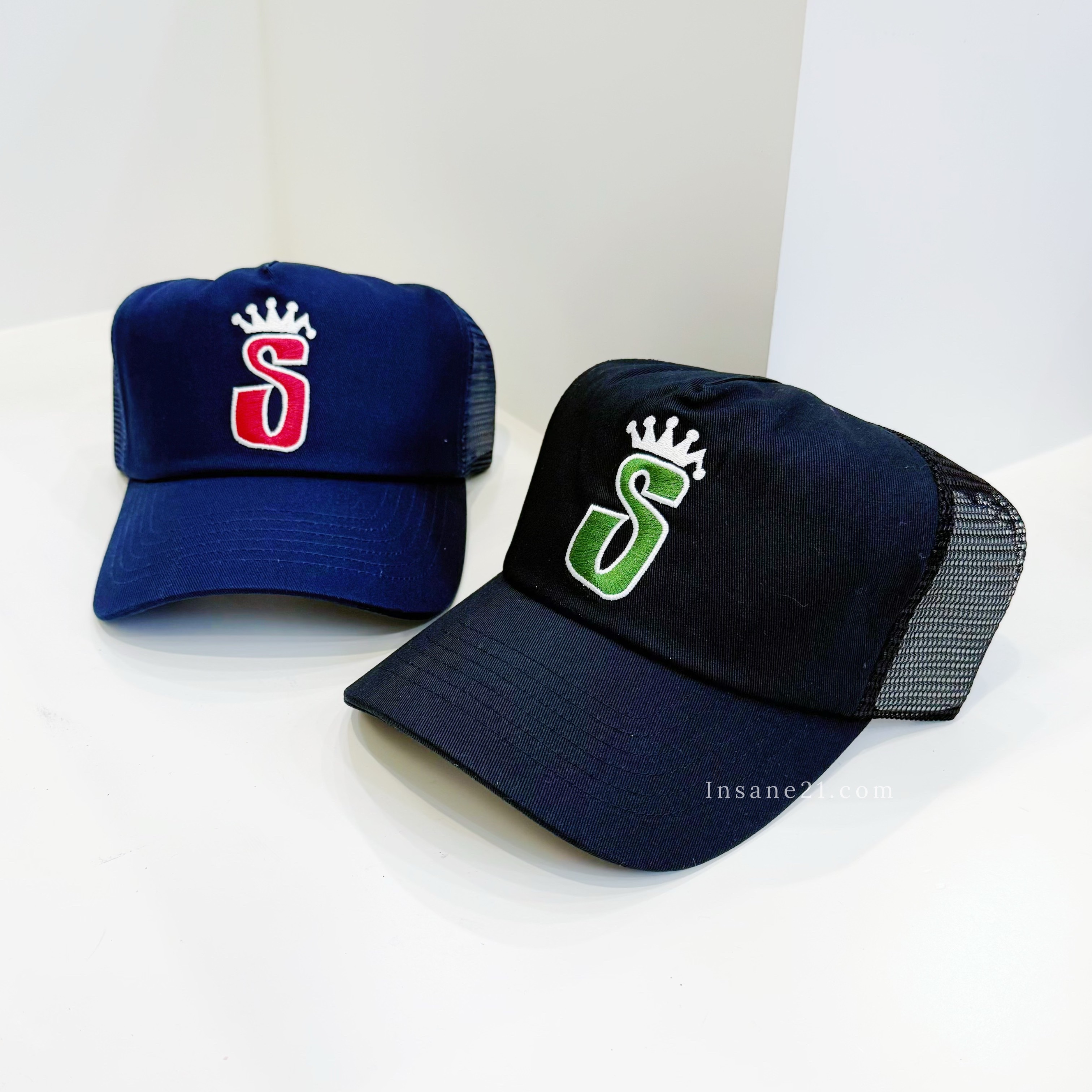 STUSSY 皇冠大S LOGO 老帽 網格卡車帽 帽子 棒球帽