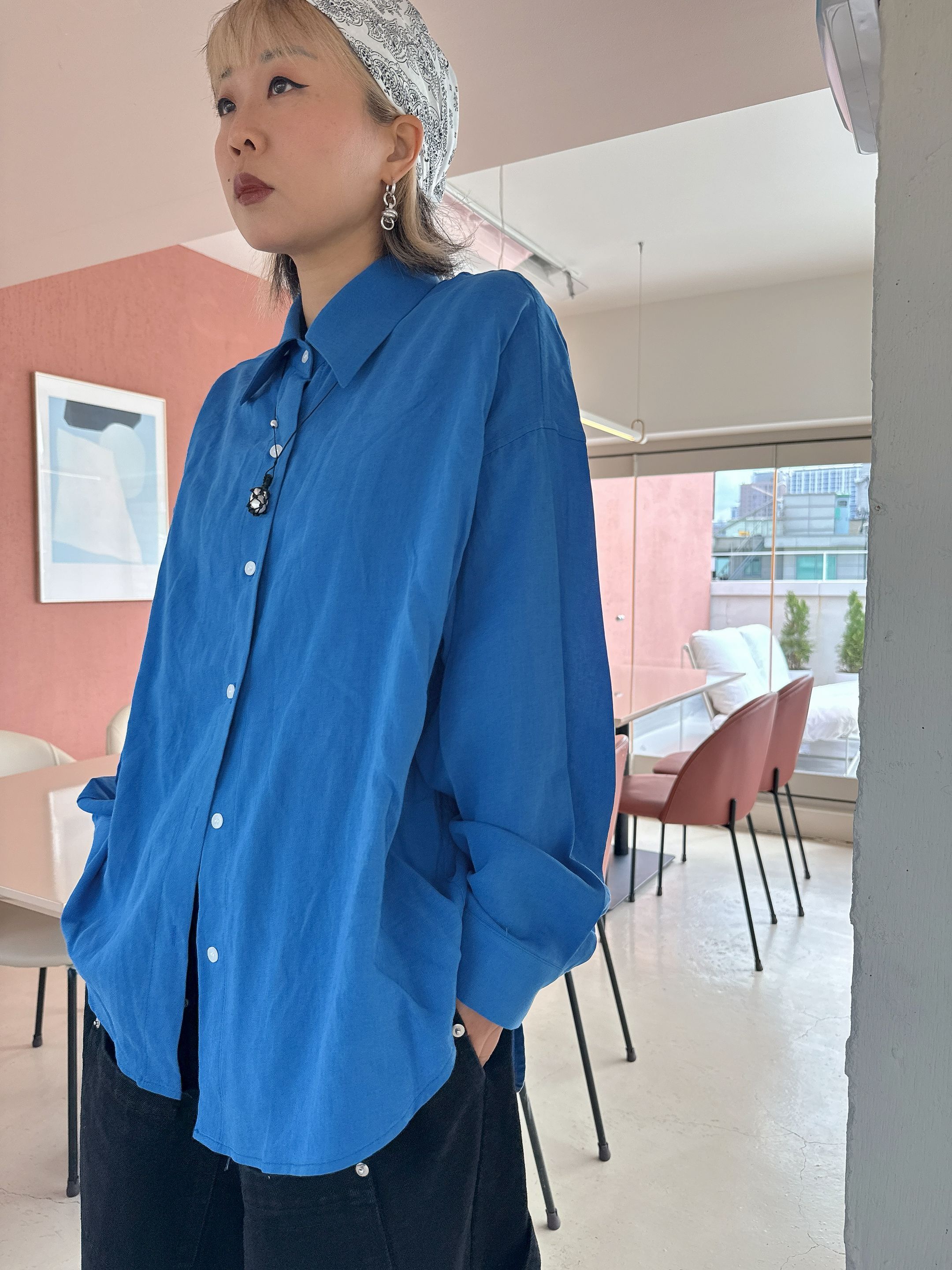 Ocean blue long shirt