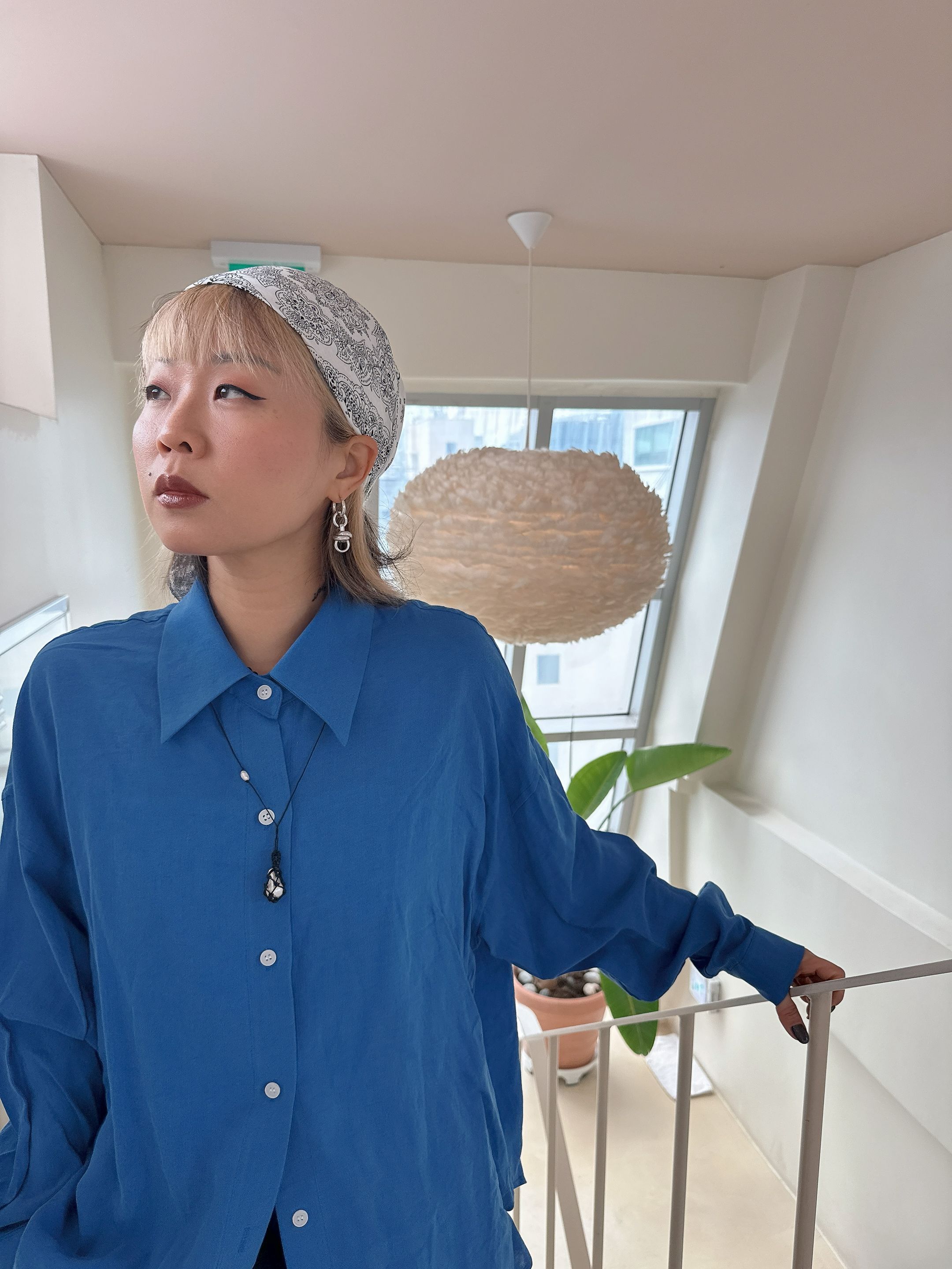 Ocean blue long shirt