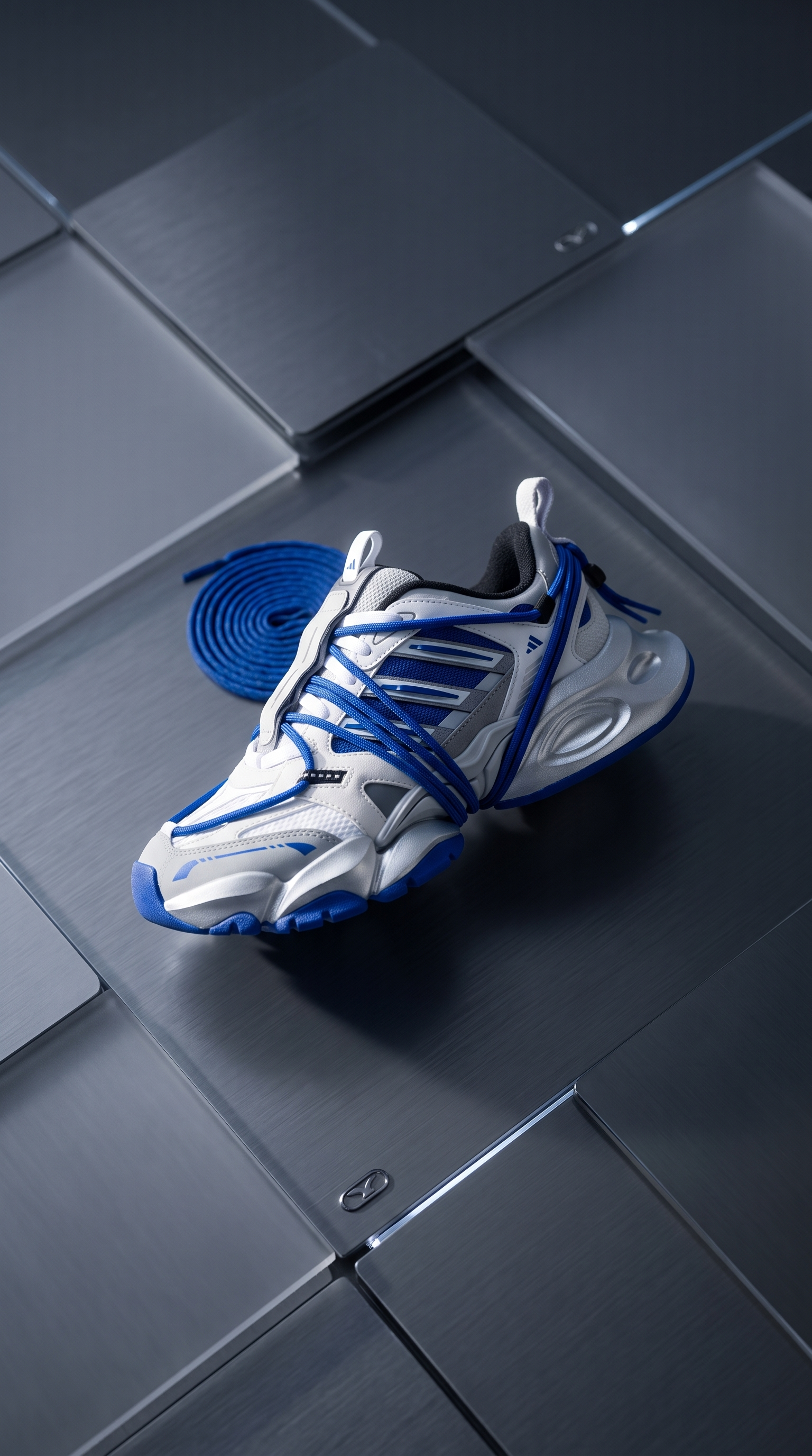 【Focus Store】預購 Adidas XLG Runner 2.0 FOS "Blue White" 機甲鞋 藍白 LA7035