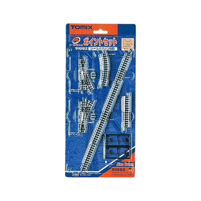 Tomix 91082 N Scale Mini rail set Turn out set (Track pattern MB)
