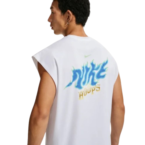 【官網限定】NIKE DF SL TOP STREET 藍色火焰運動t恤 IW1202-100 IX