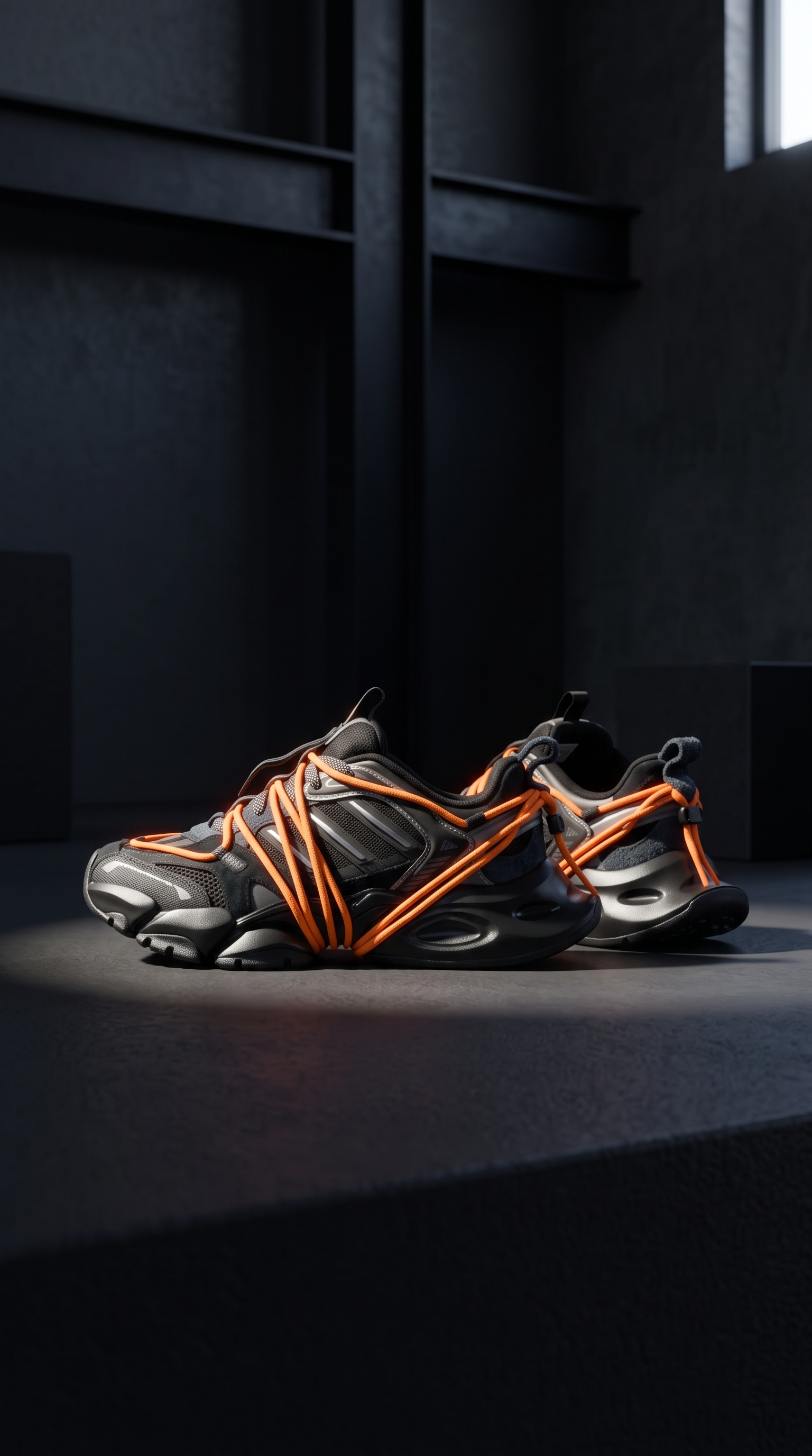 【Focus Store】預購 Adidas XLG Runner 2.0 FOS "Black Orange" 機甲鞋 黑橘 LA7034