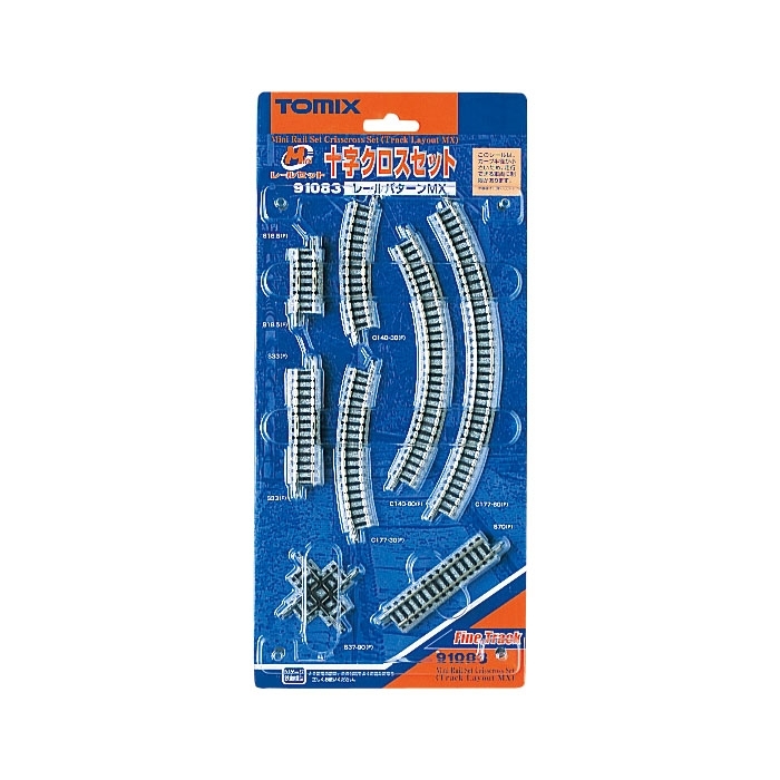 Tomix 91083 N Scale Mini Rail Set Cross Cross Set (Track Pattern MX)