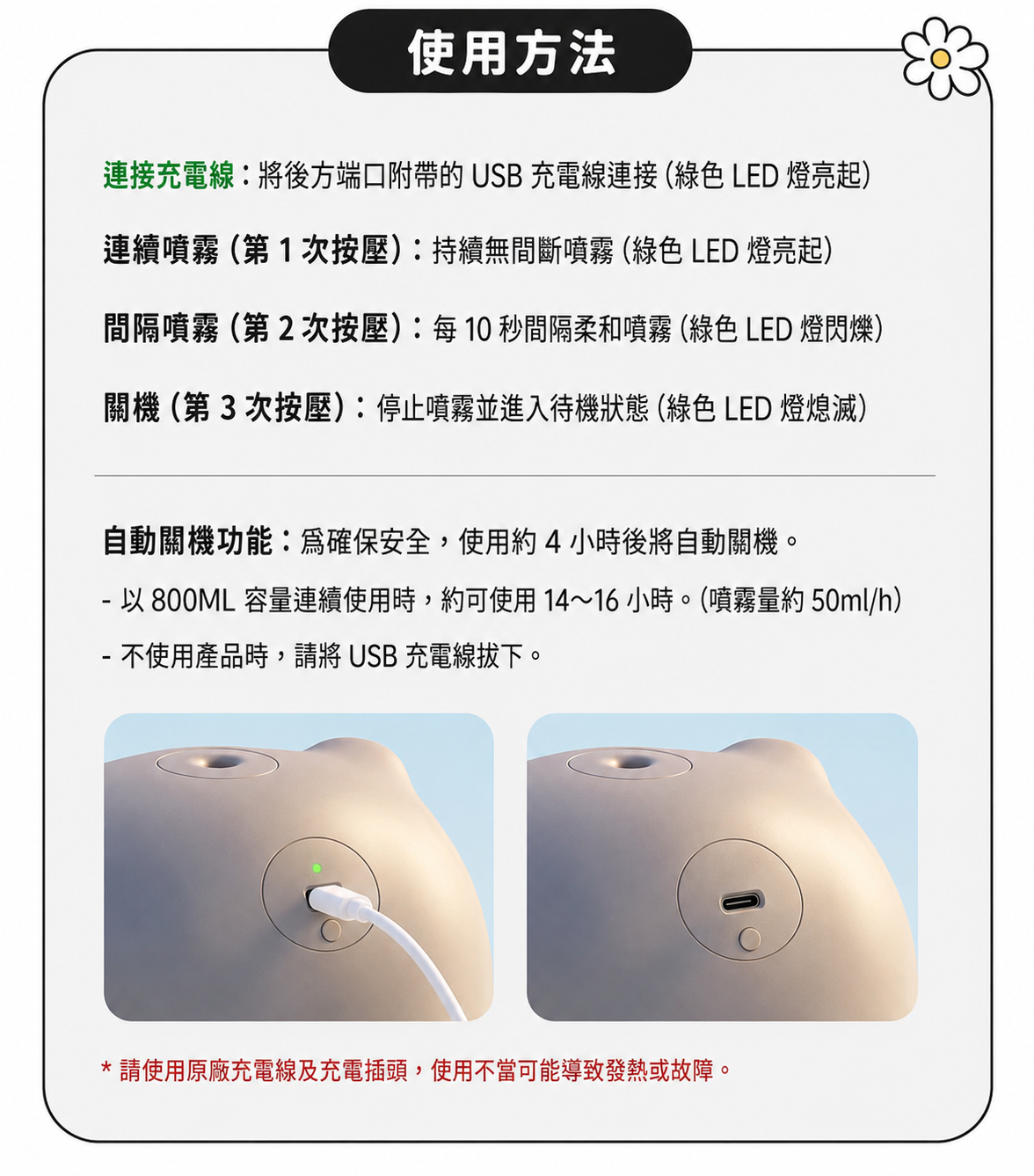 ZO&FRIENDS ROYCHE ZOA 貓咪造型加濕器 詳細圖片 1