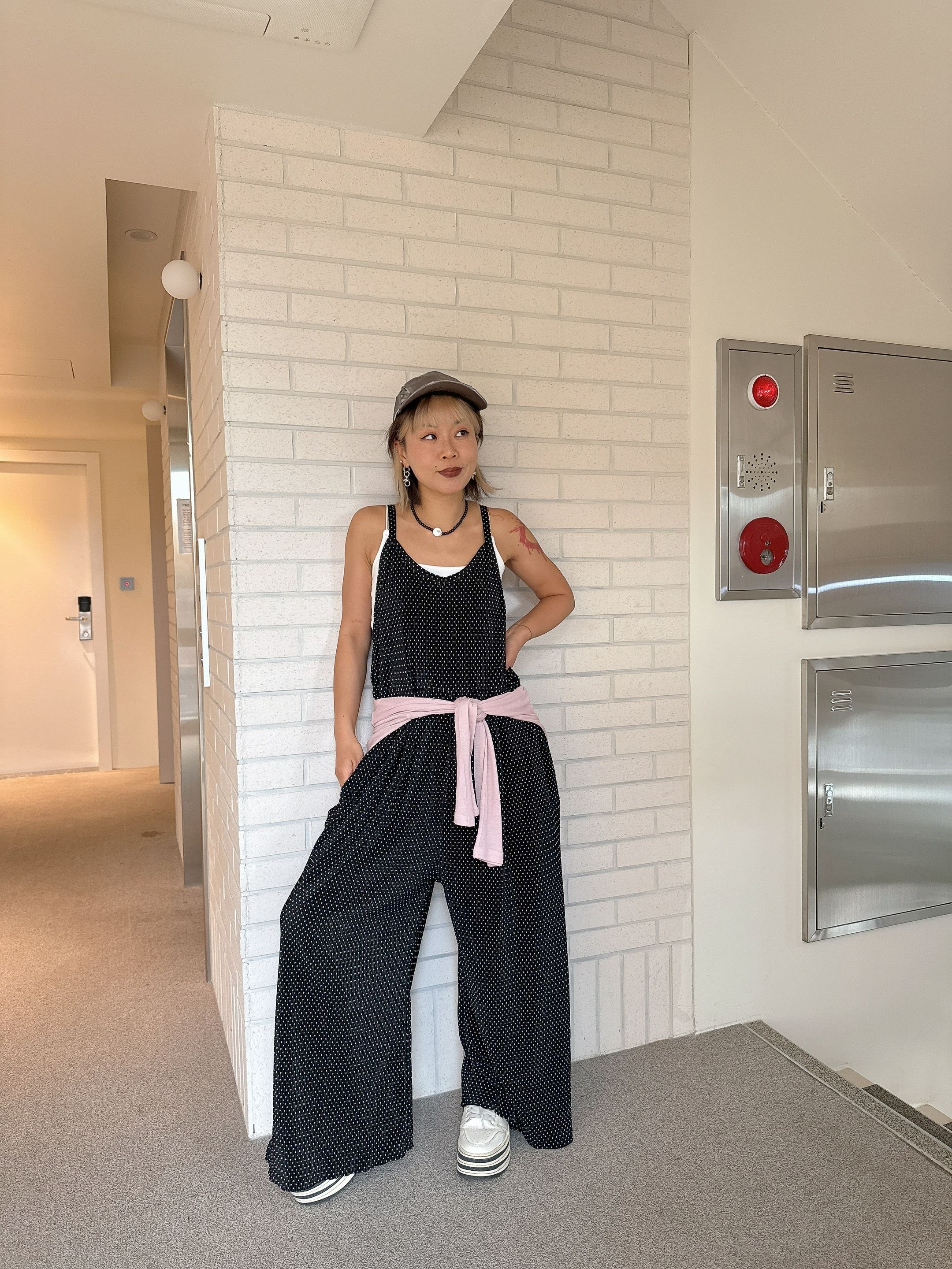 Pleated overall (2 colours)