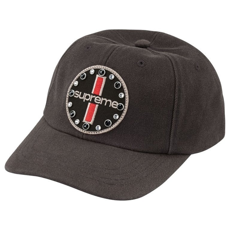 2026AW SUPREME Garage 6-Panel 水鑽 貼布 復古 帽子 現貨